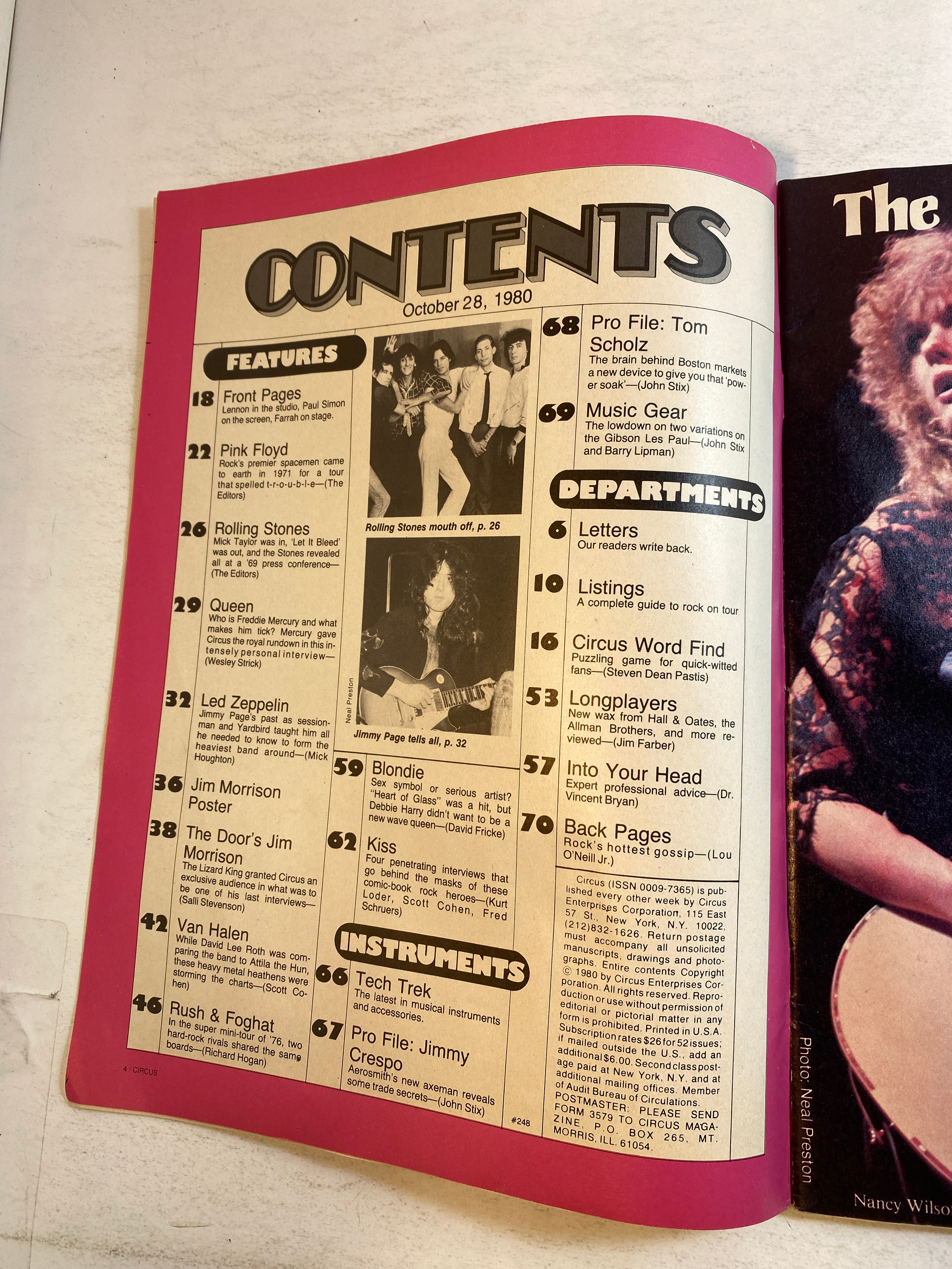 Circus Magazine October 28, 1980 Kiss