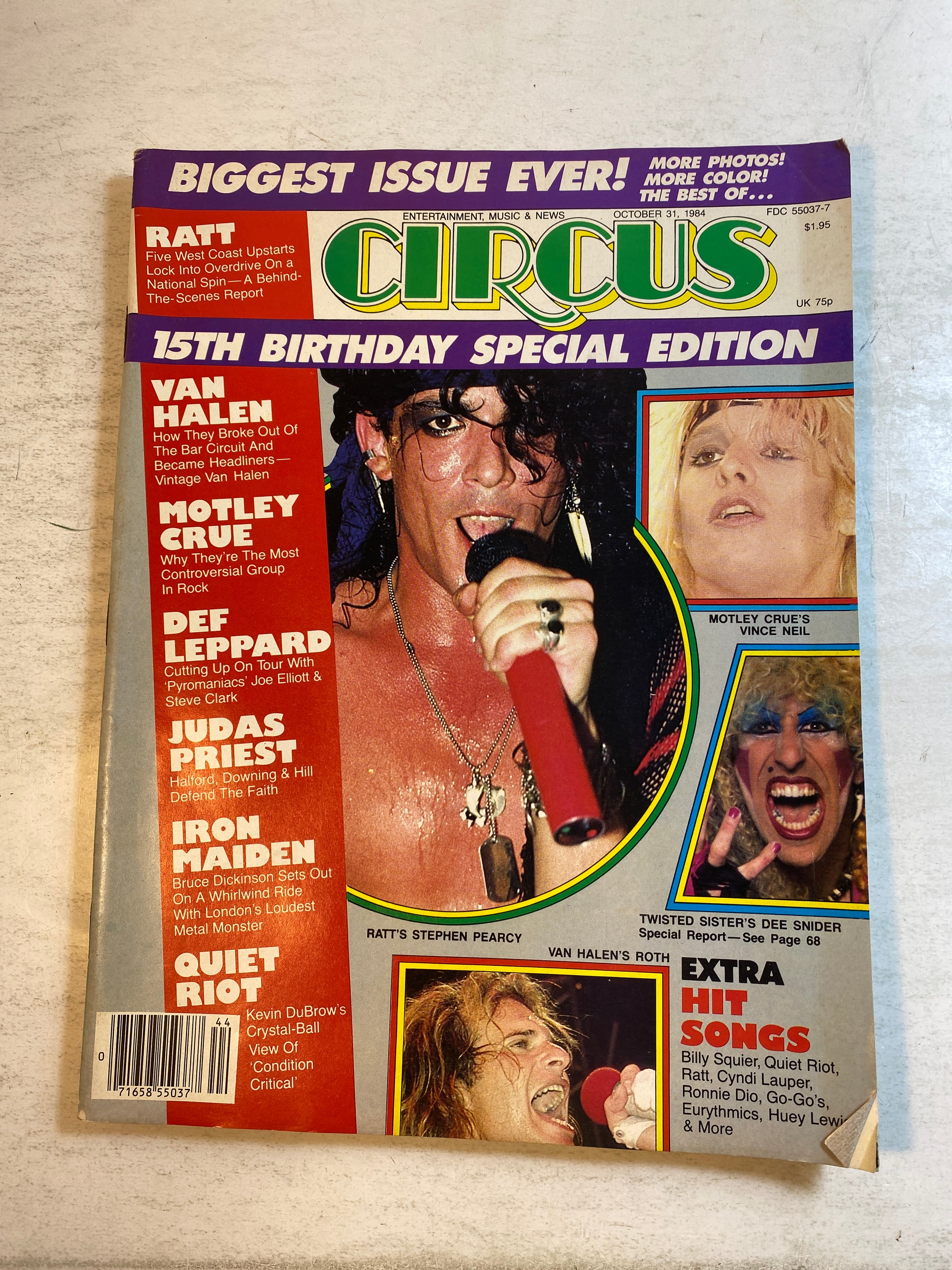 Circus Magazine October 31, 1984 Ratt