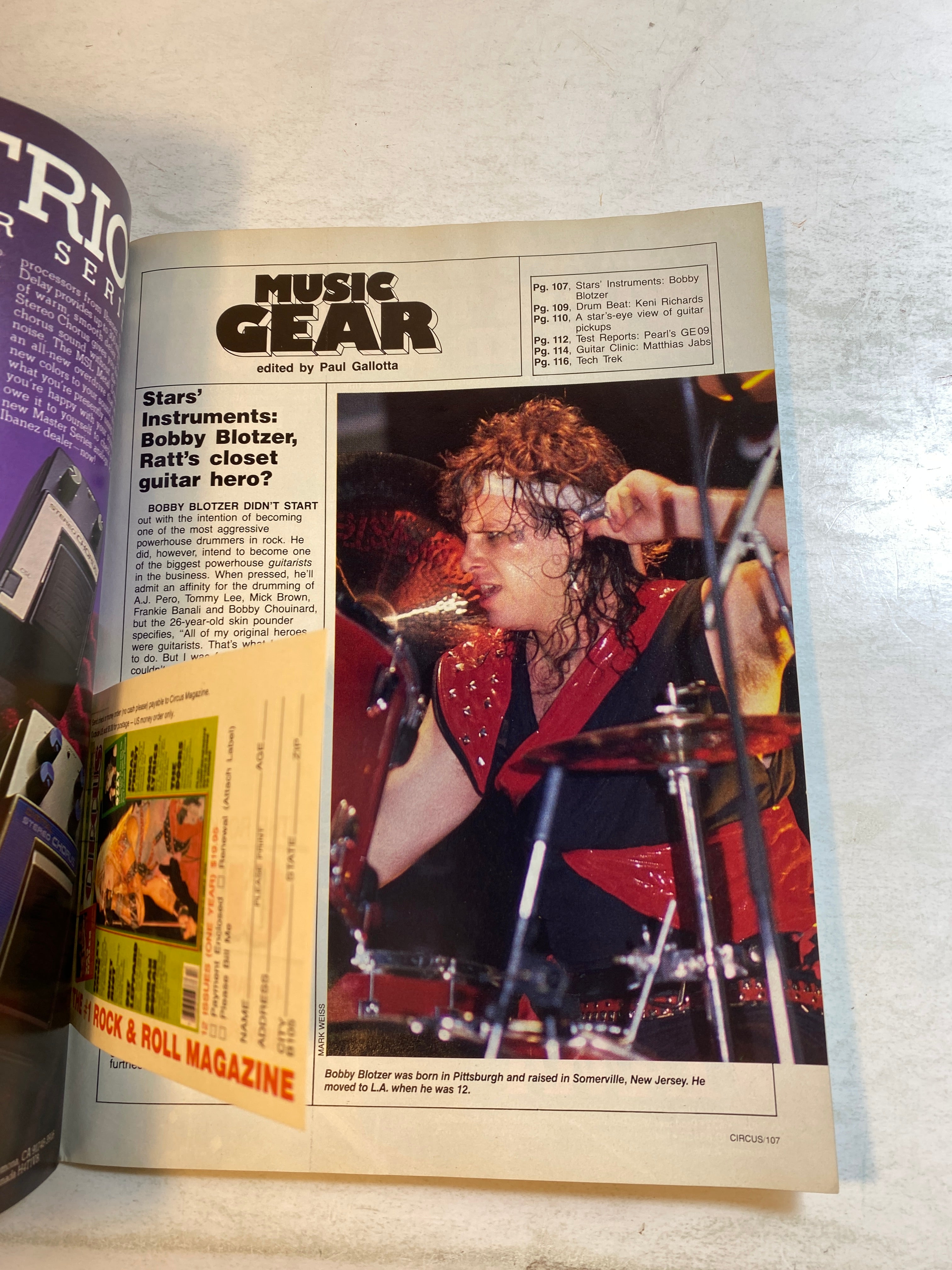 Circus October 31, 1985 16th Anniversary