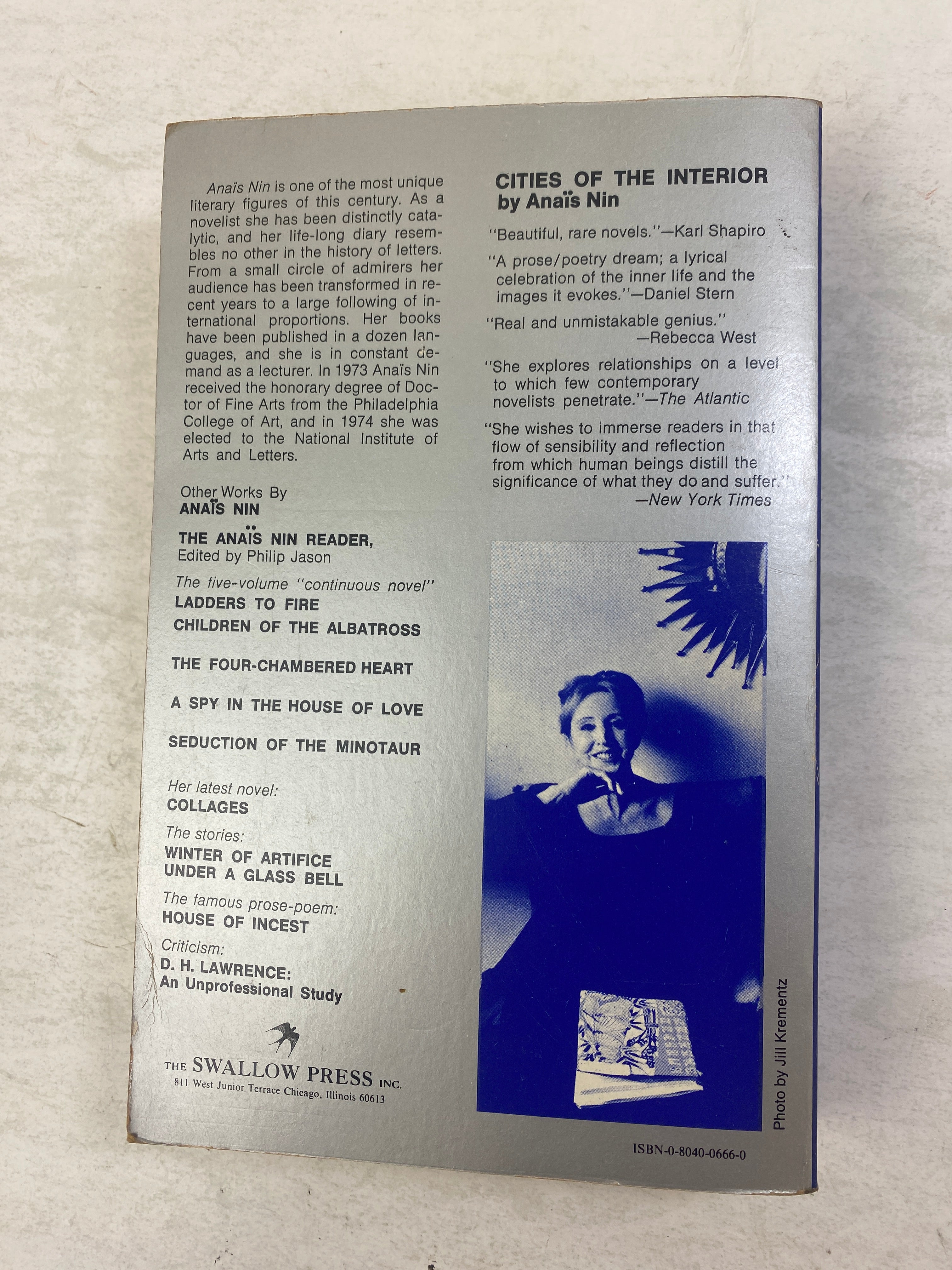 Cities of the Interior Anais Nin paperback 1975