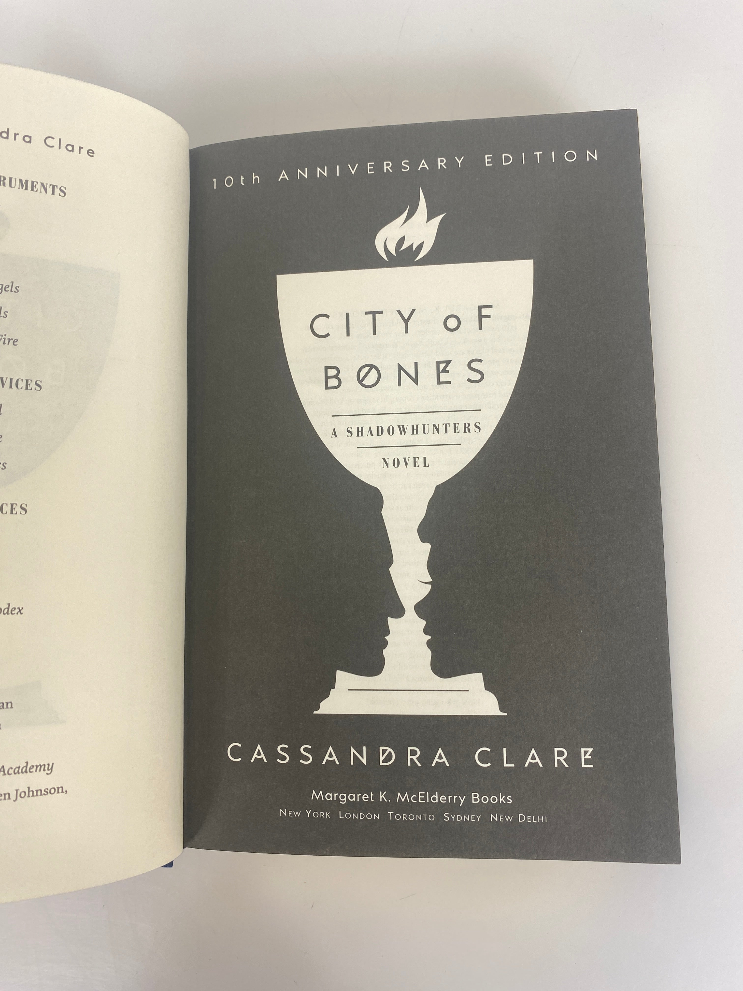 City of Bones 10th Anniversary Edition Clare HC 2017