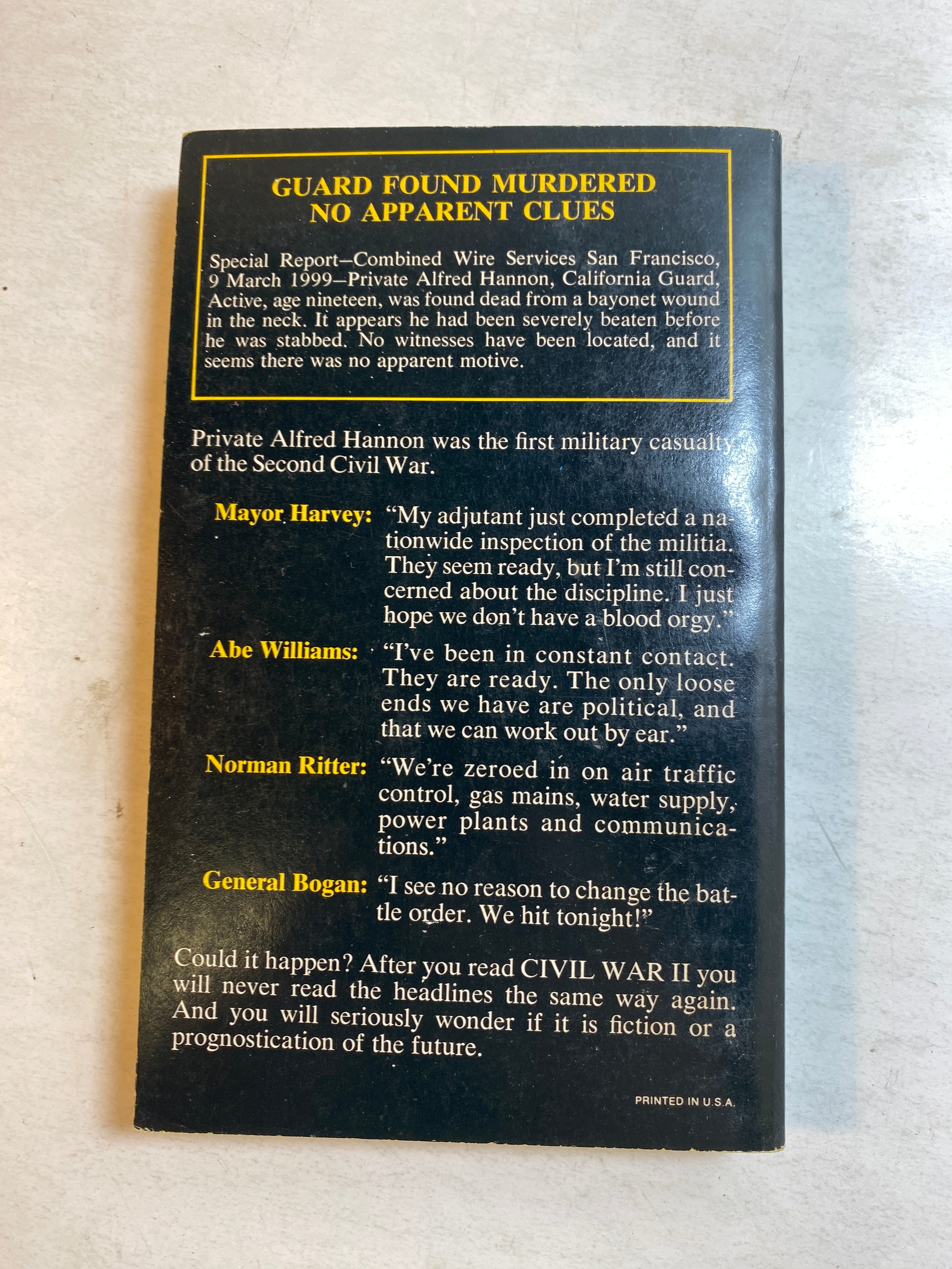 Civil War II by Don Pendleton Paperback 1975