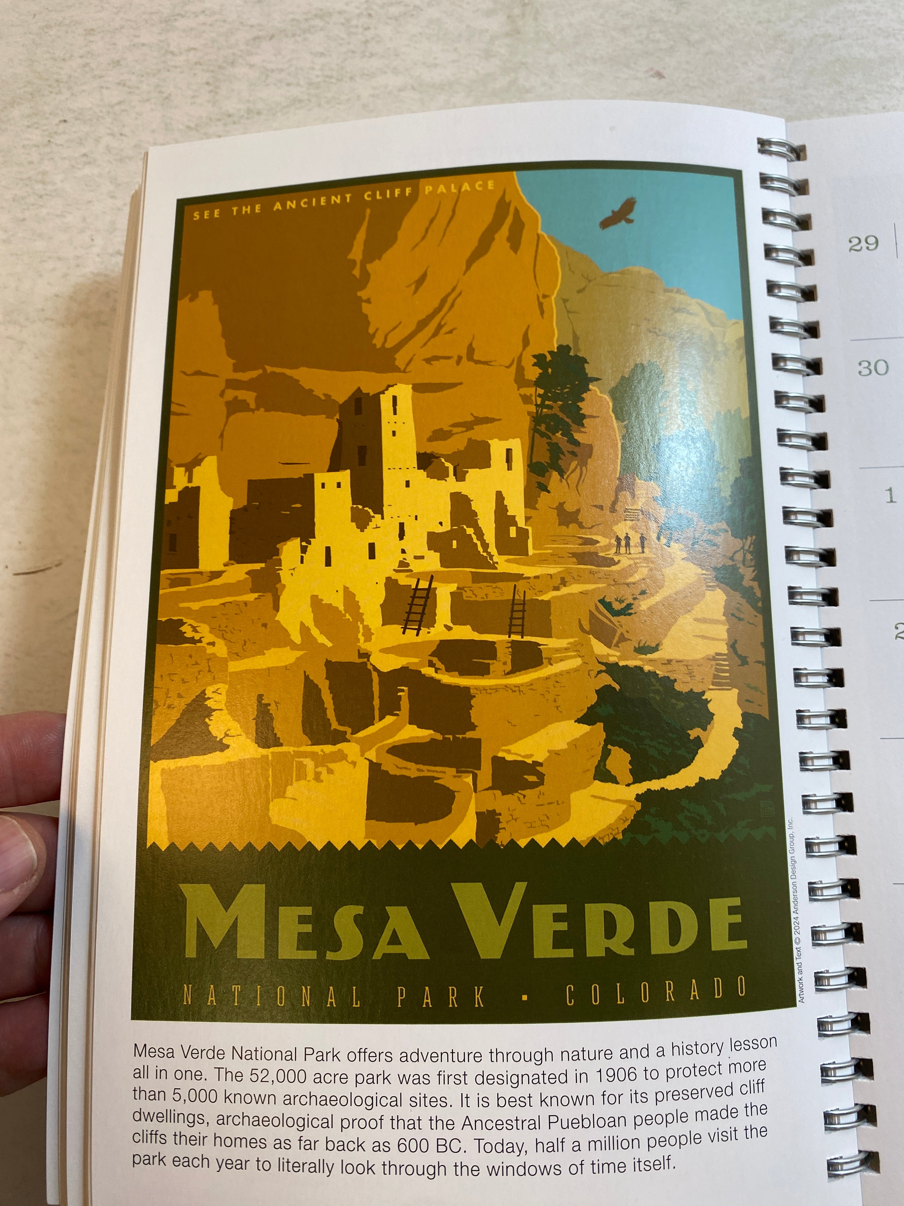Classic National Park Travel Poster 2025 Calendar/Planner