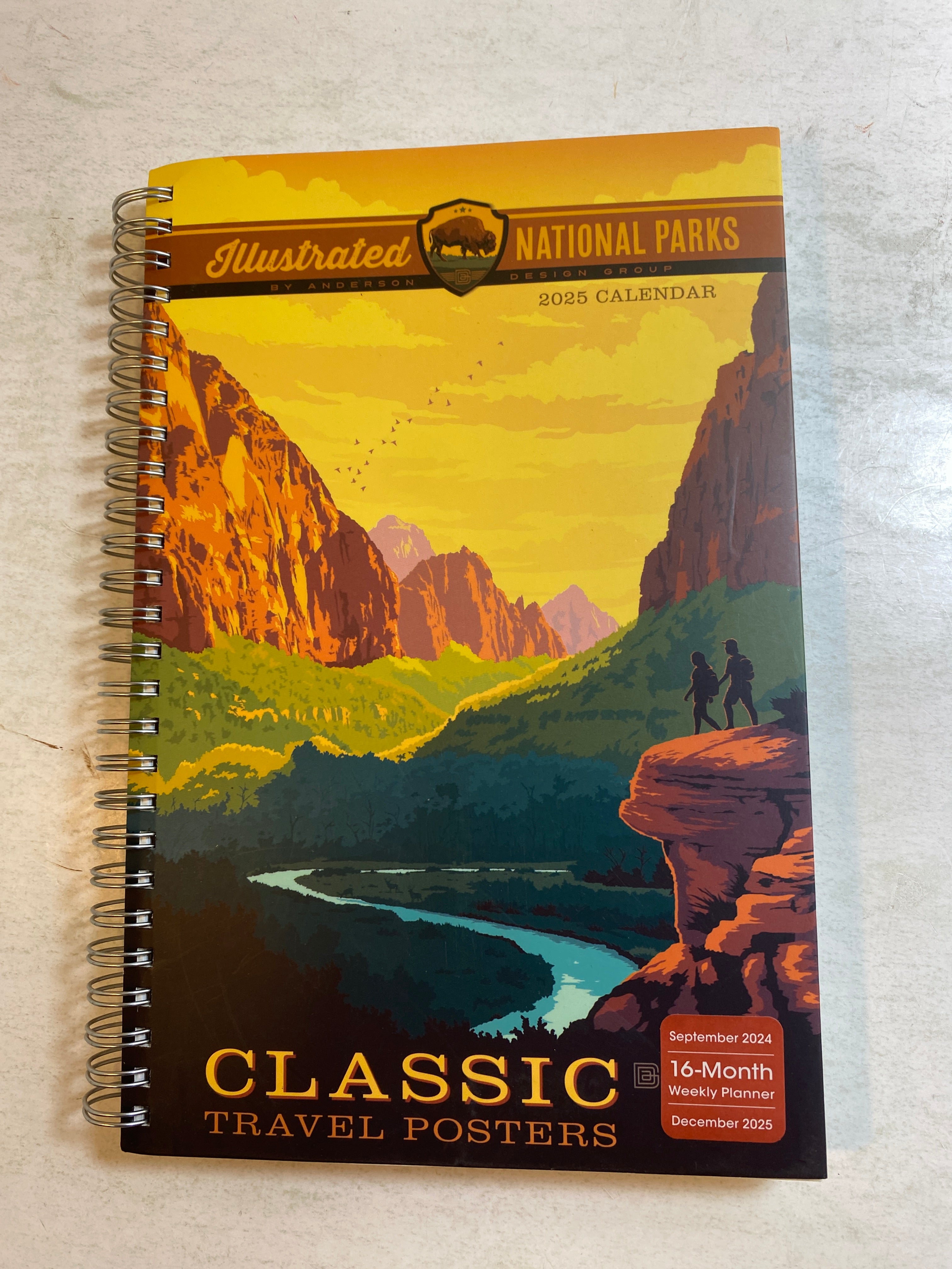 Classic National Park Travel Poster 2025 Calendar/Planner
