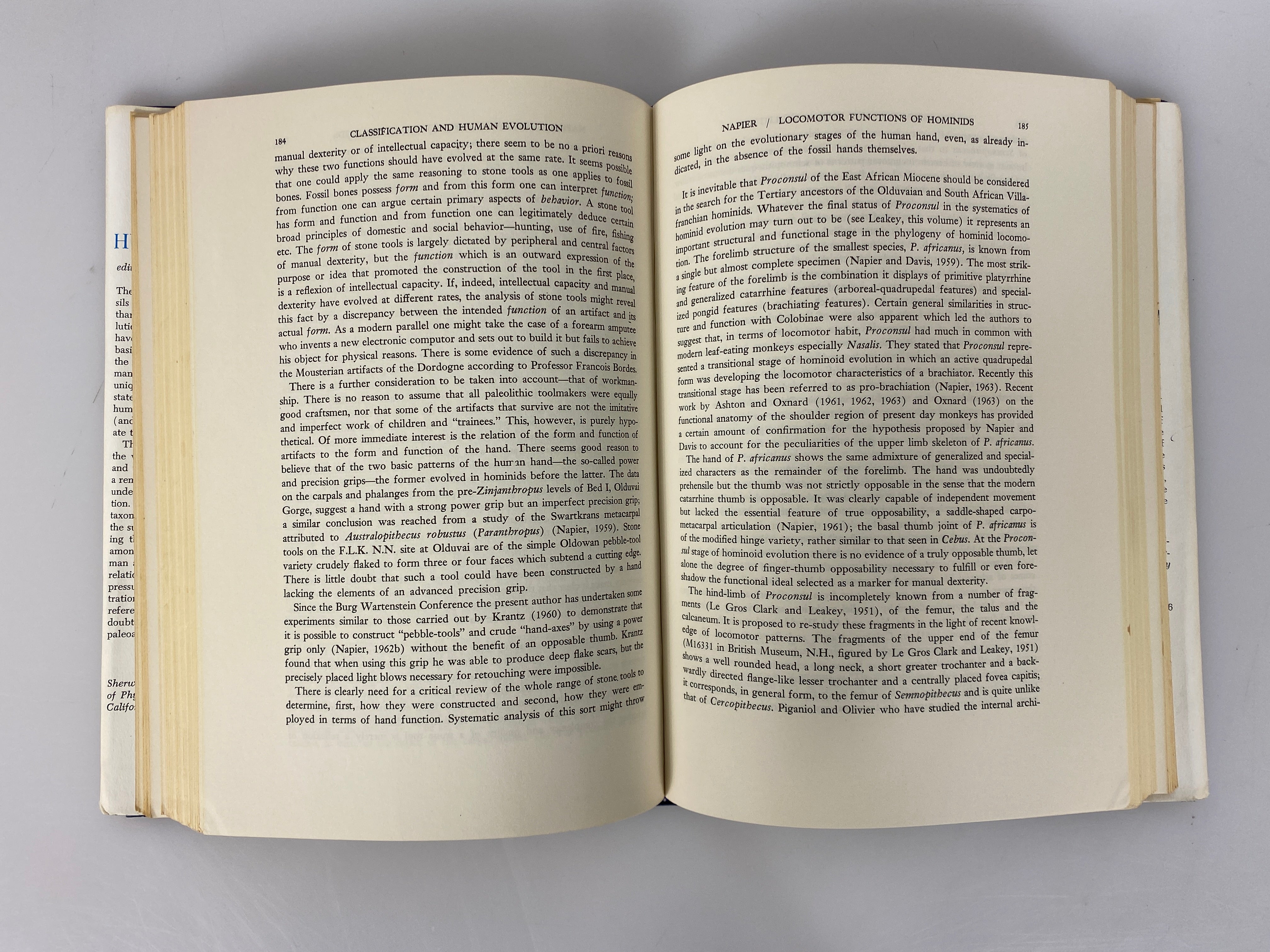 Classification and Human Evolution by Sherwood Washburn 1963 1st Ed HC DJ