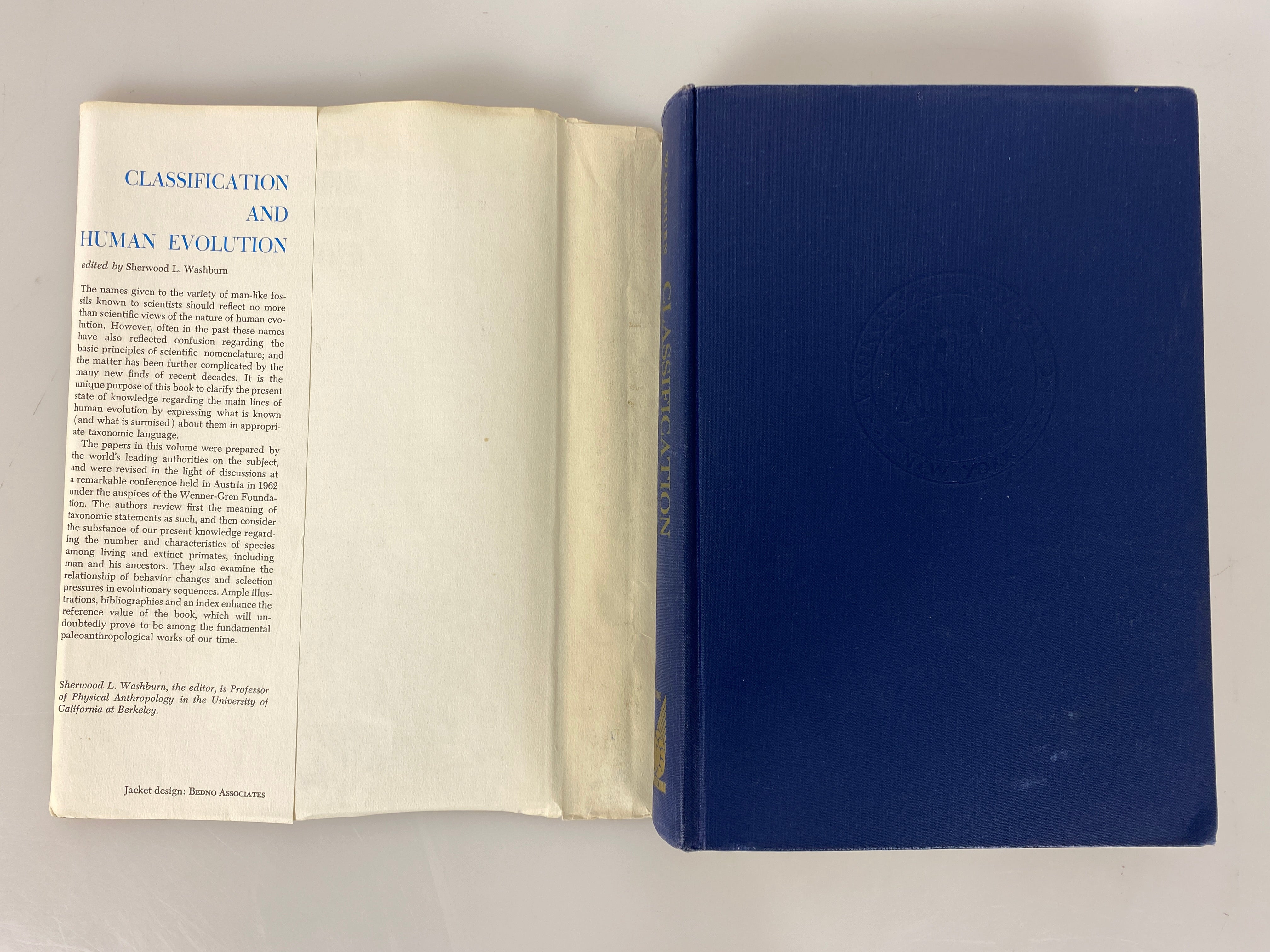 Classification and Human Evolution by Sherwood Washburn 1963 1st Ed HC DJ