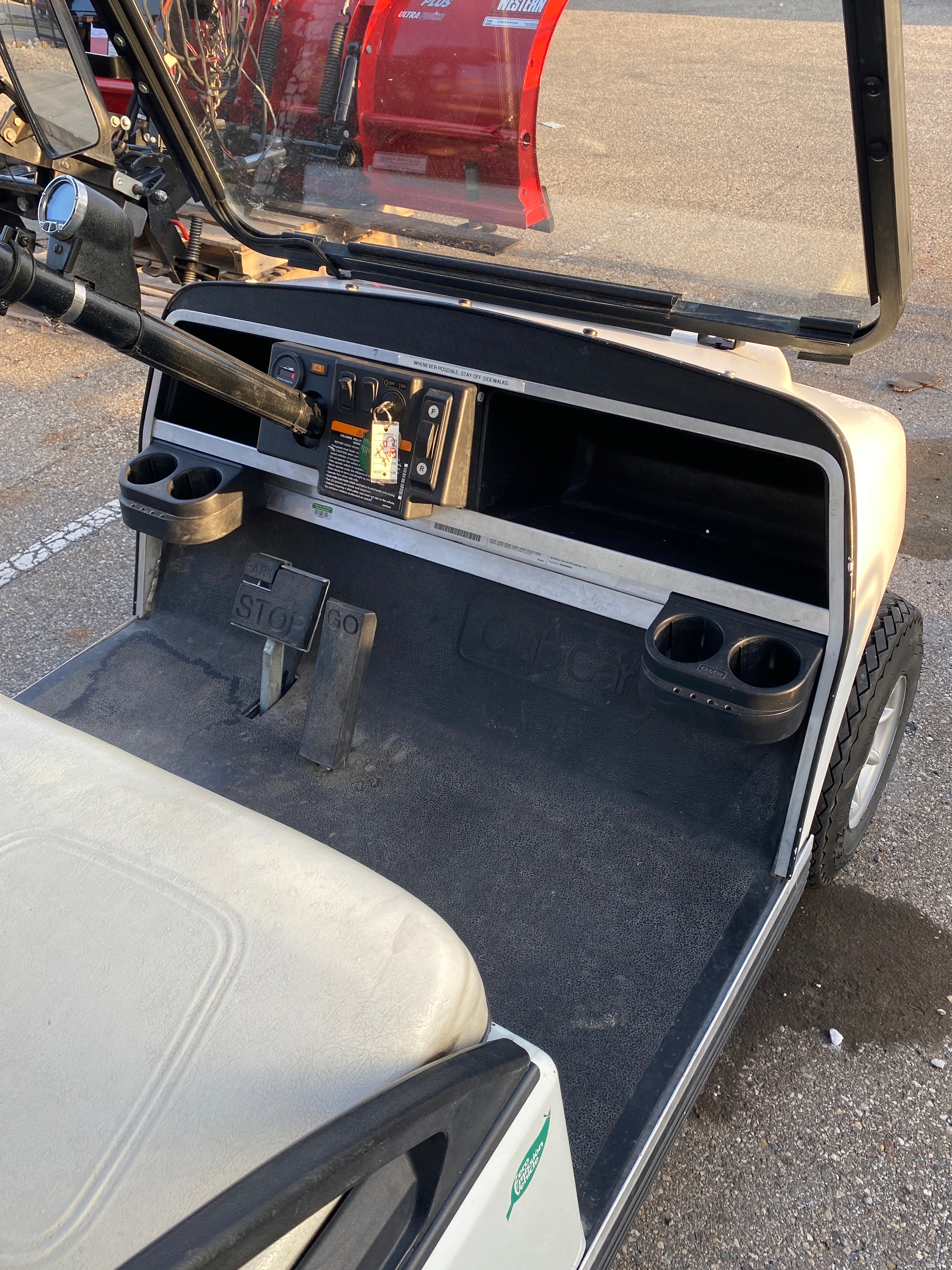 Club Car Villager White Electric Golf Cart