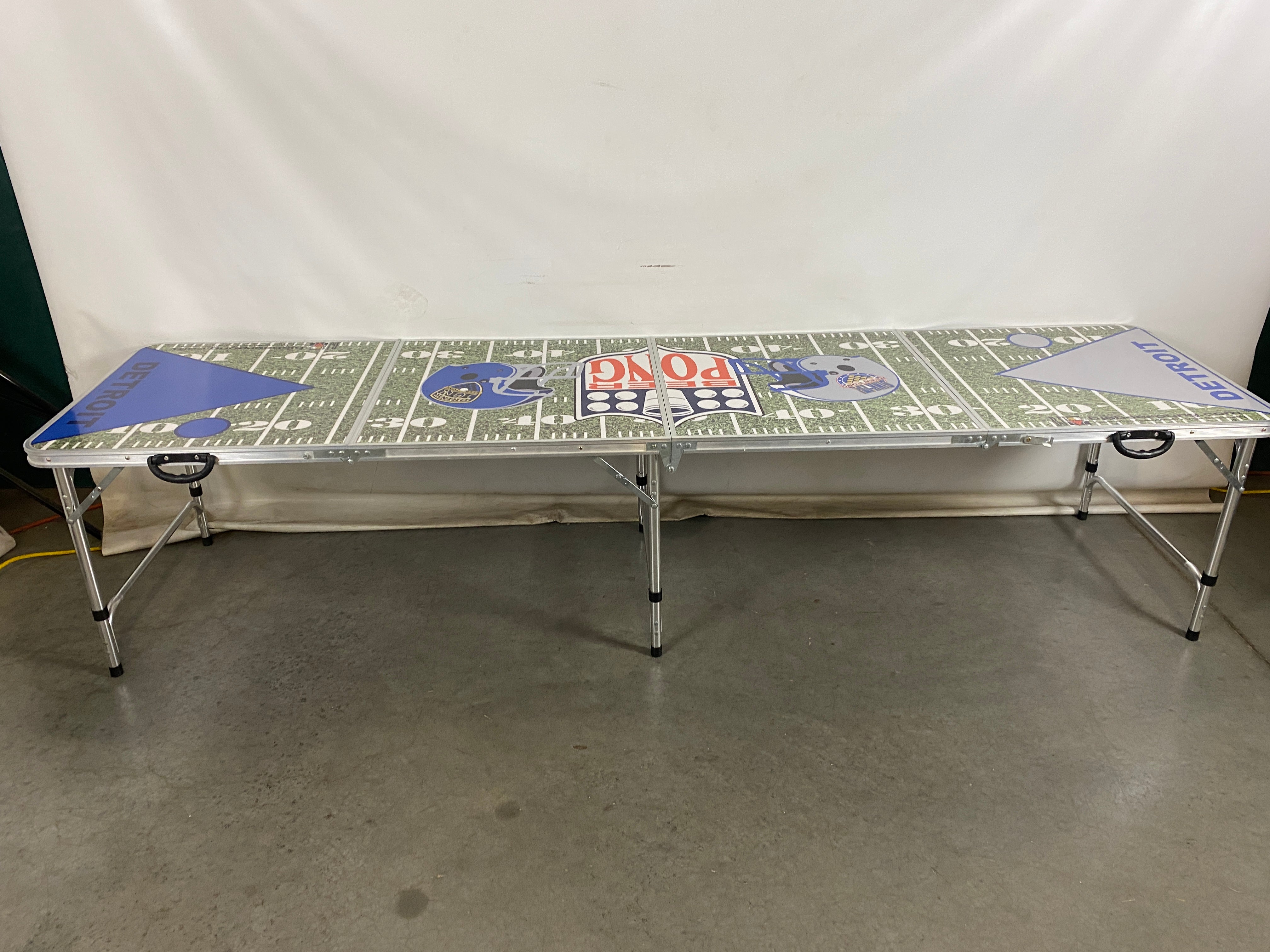 Collapsible Detroit Lions Beer Pong Table