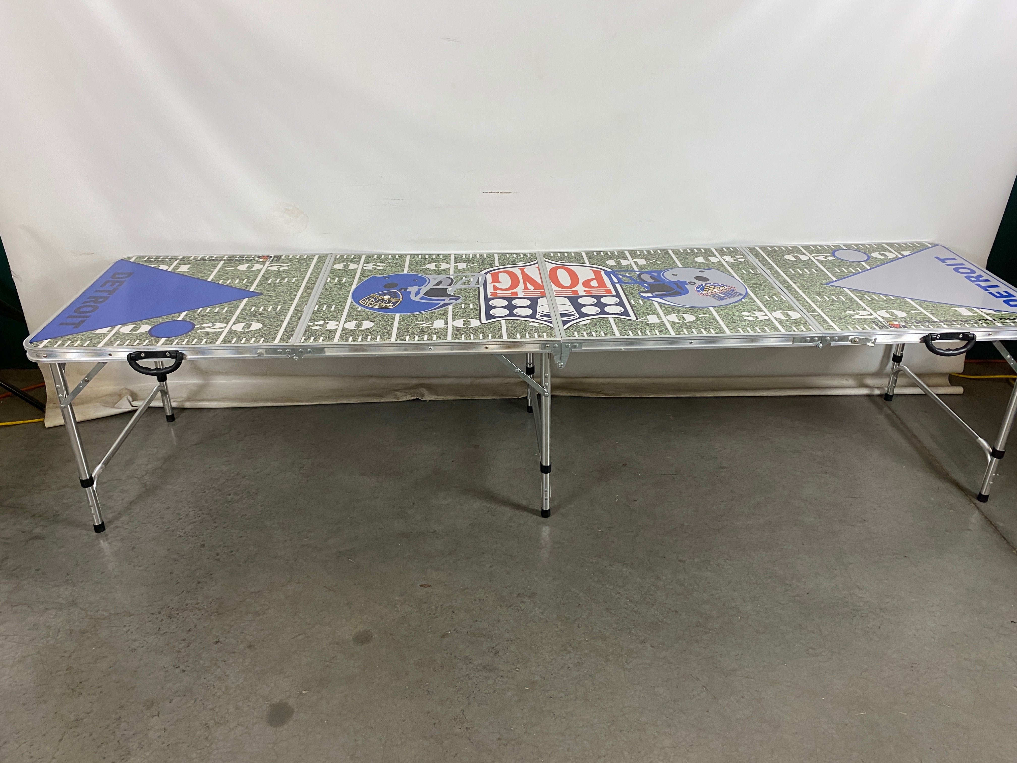 Collapsible Detroit Lions Beer Pong Table
