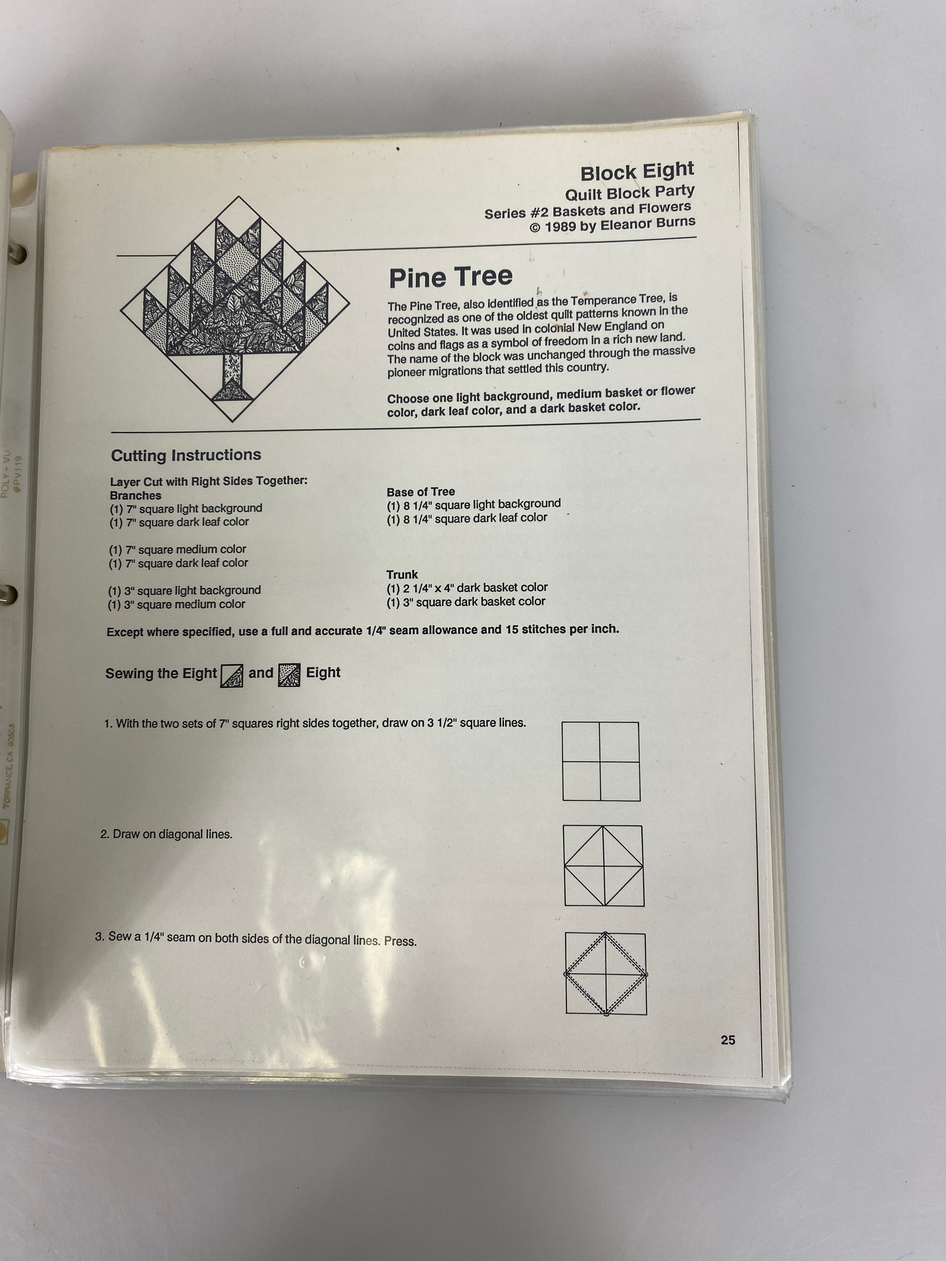 Collection of Vintage Quilt Patterns 1980s