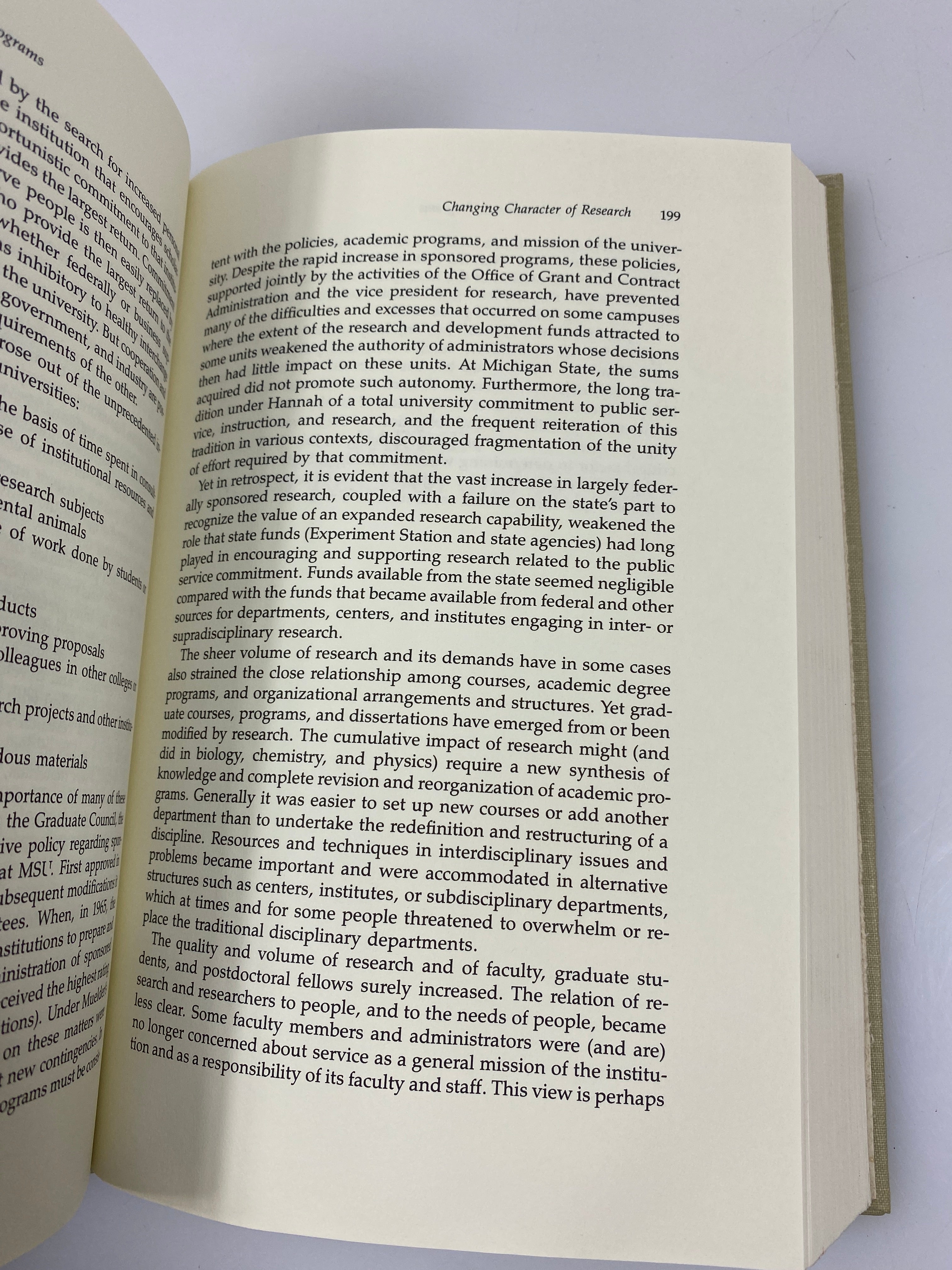 College to University: Hannah Years at Michigan State Dressel HC 1987