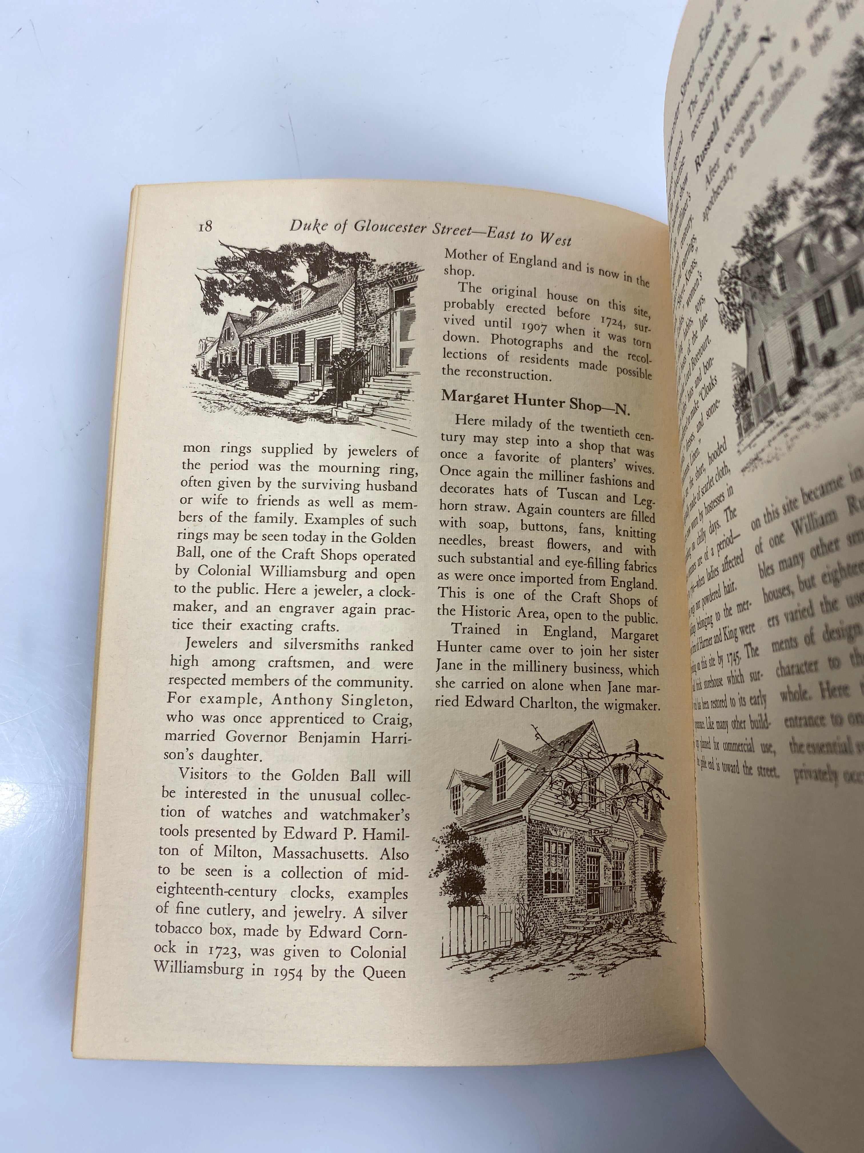 Colonial Williamsburg Official Guidebook 1968 SC