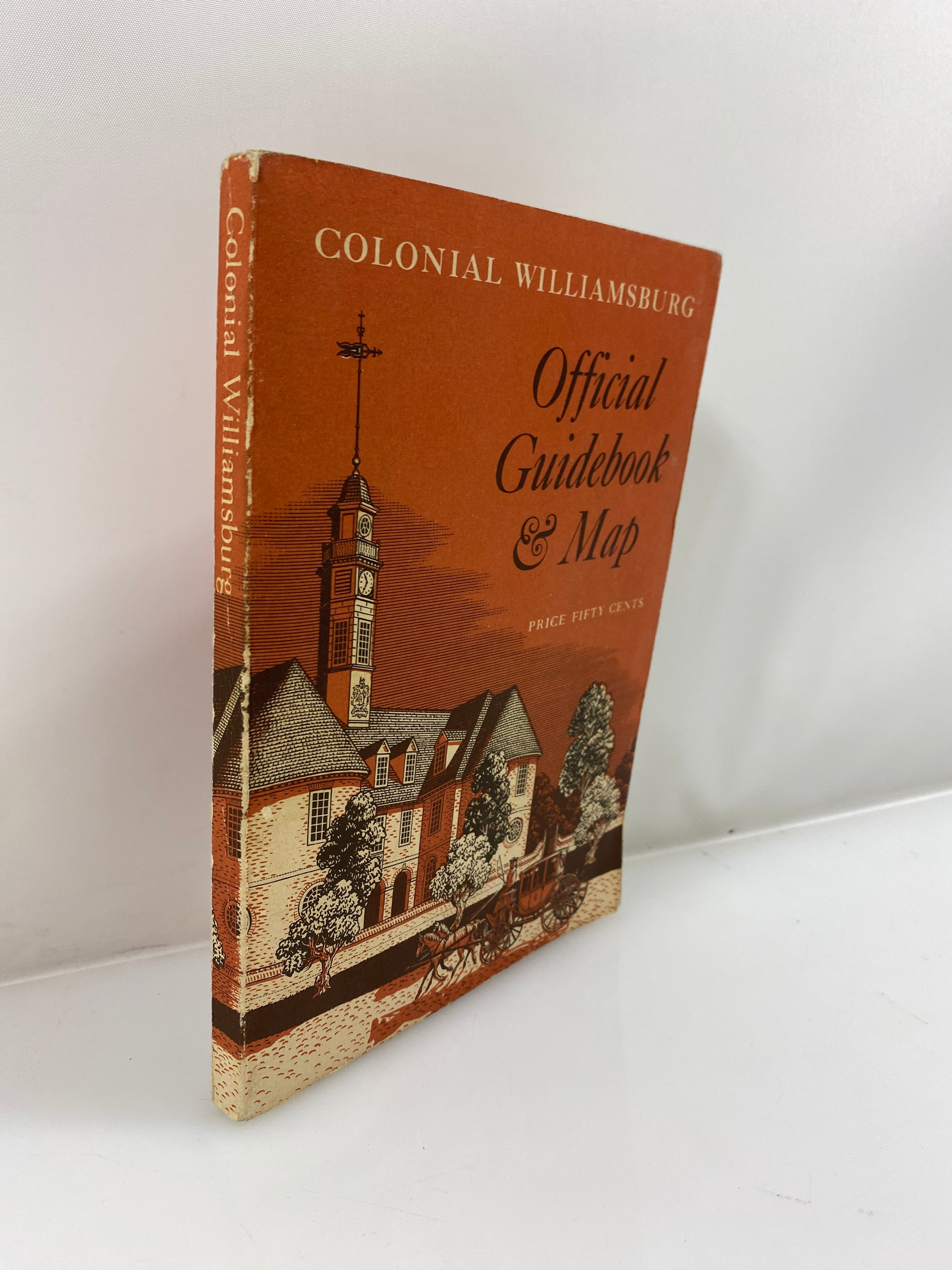 Colonial Williamsburg Official Guidebook & Map 1970 SC