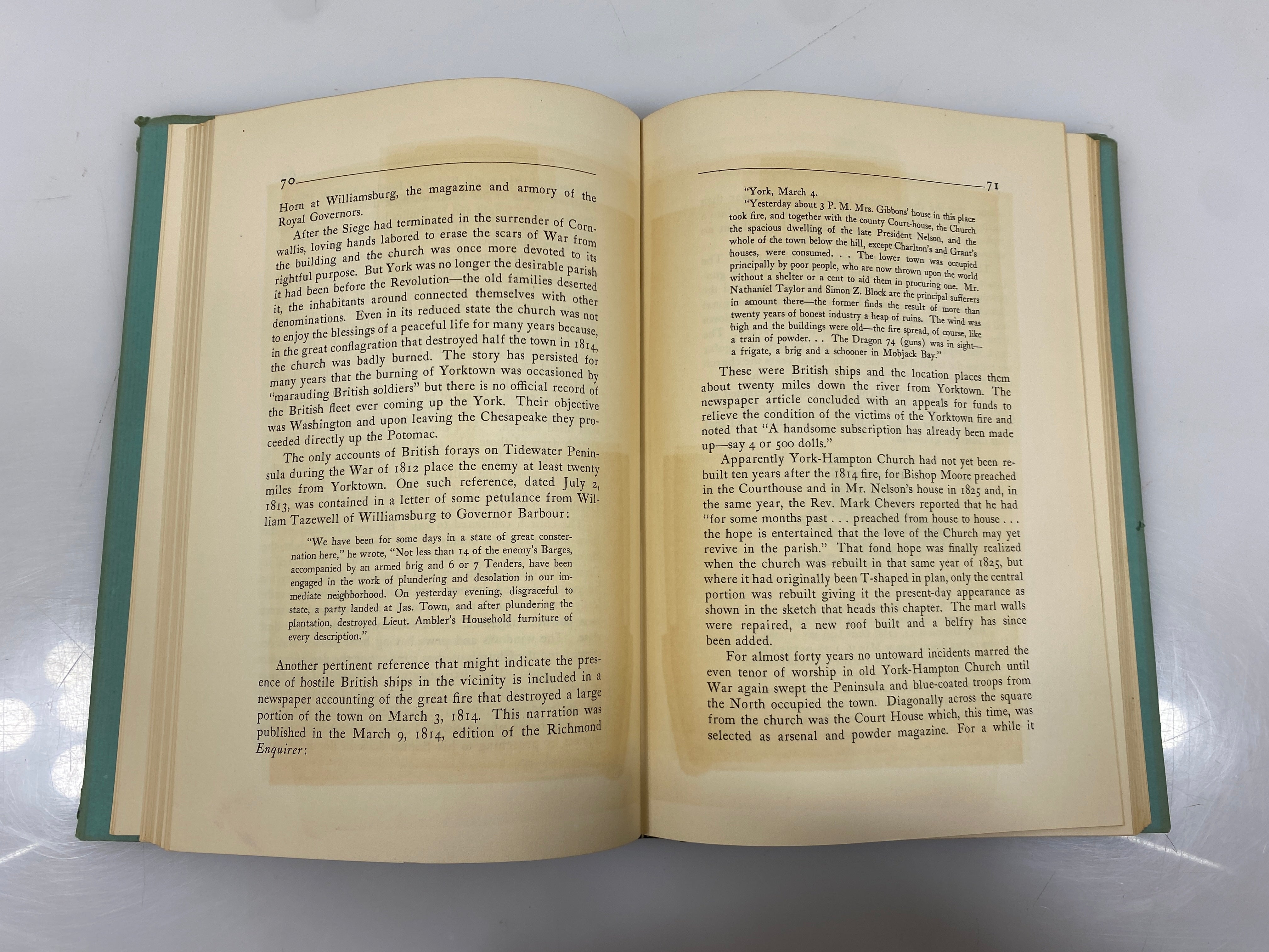 Colonial Yorktown by Trudell Dietz Press 1938 HCDJ