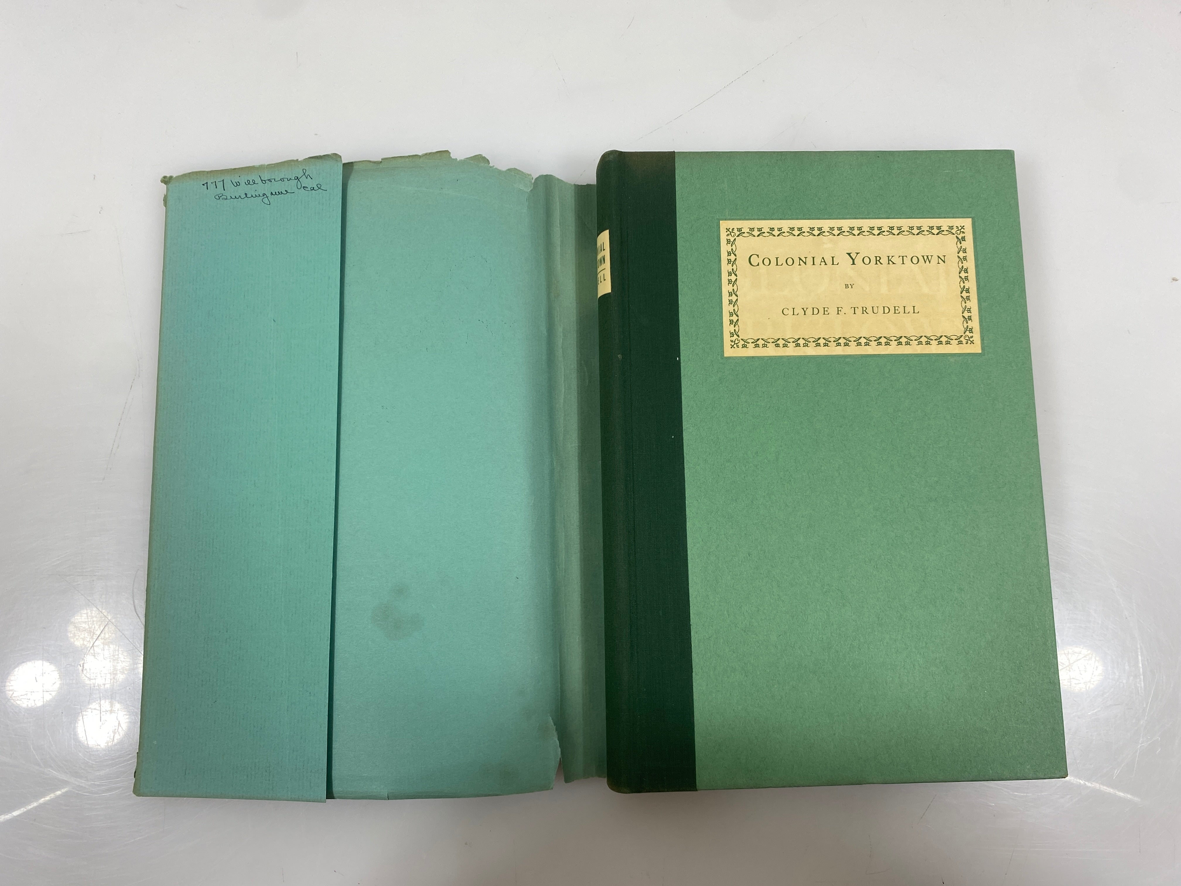 Colonial Yorktown by Trudell Dietz Press 1938 HCDJ