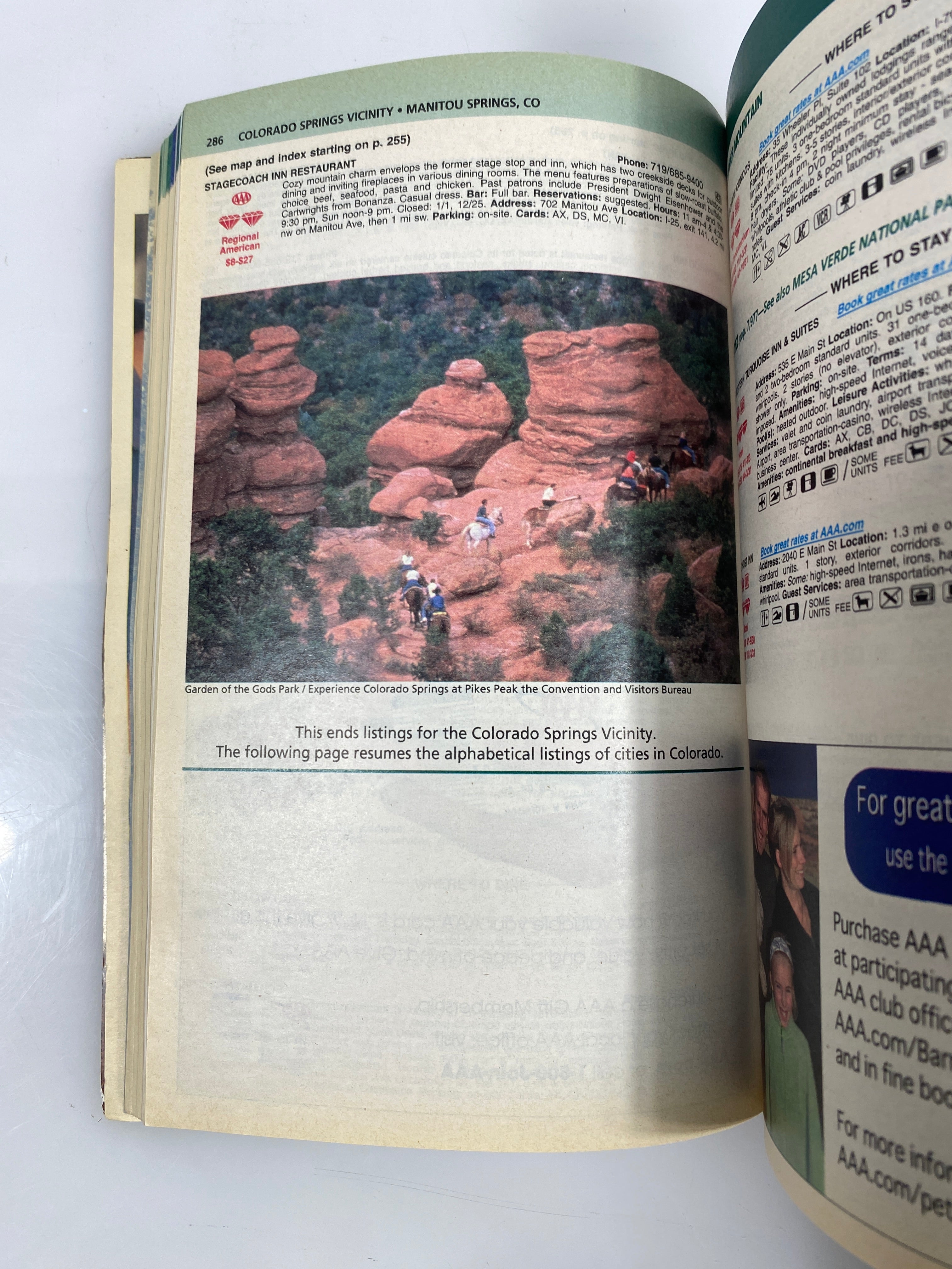 Colorado & Utah TourBook 2009 AAA Publishing SC