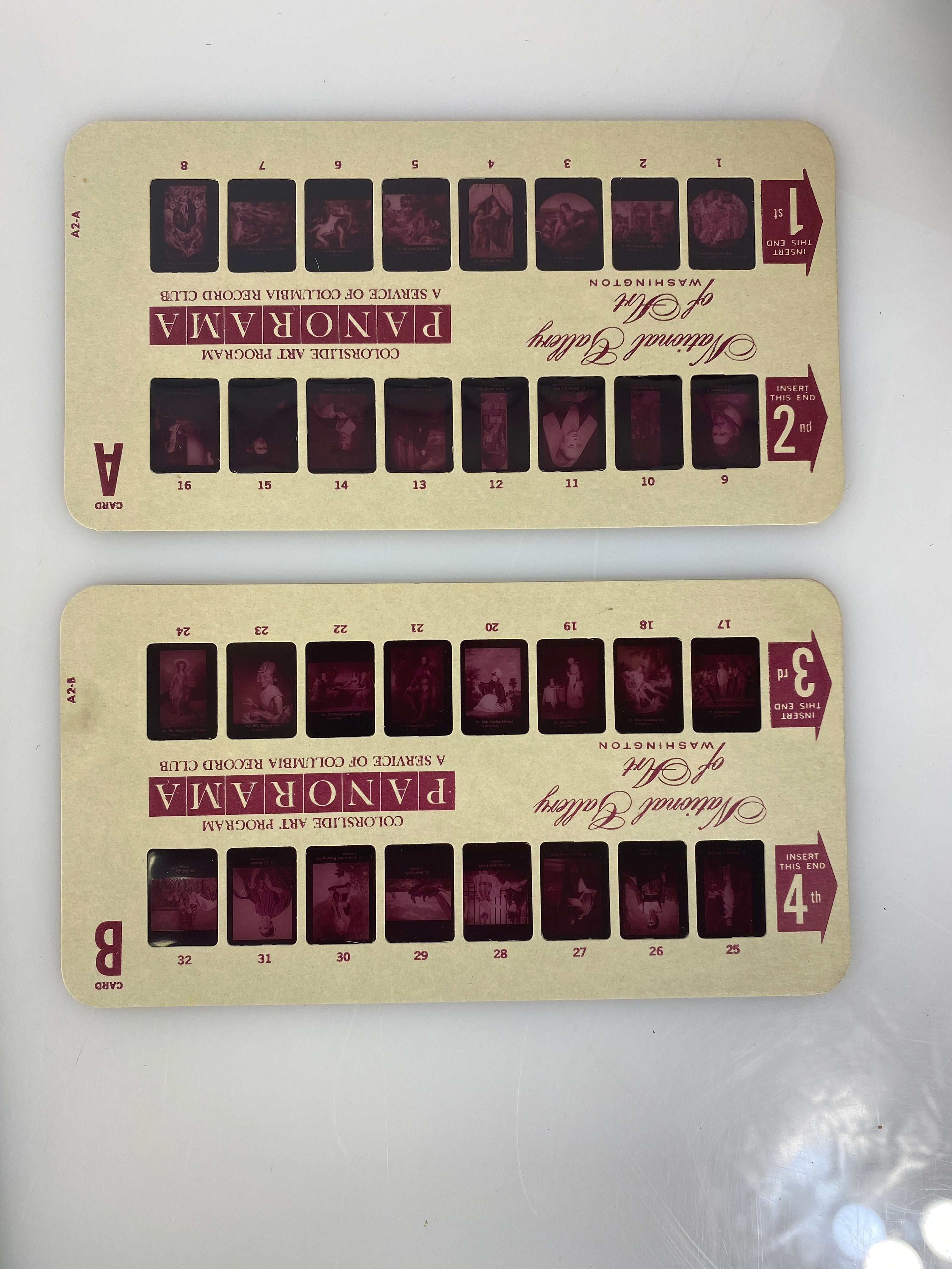 Colorslide Tour National Gallery Washington DC w/ 45 record 1960
