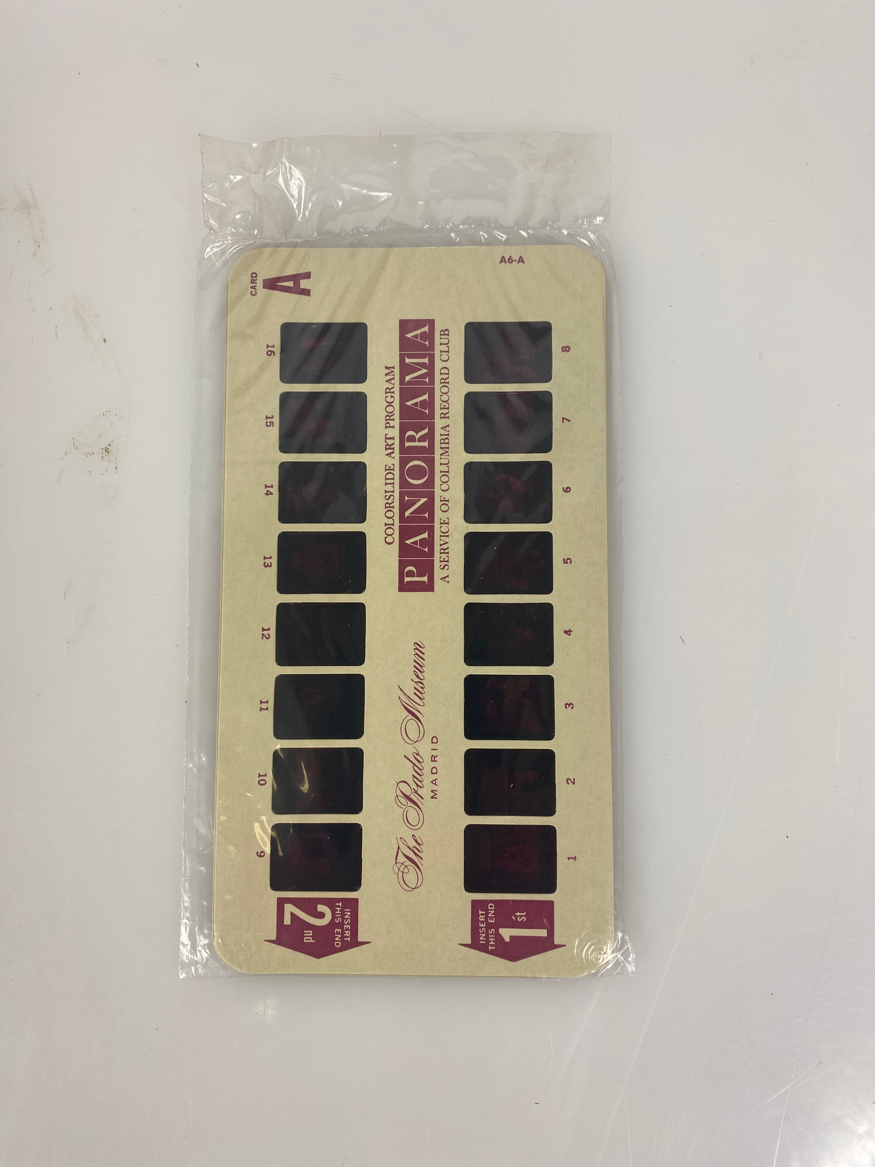 Colorslide Tour Prado Museum Madrid, Spain w/ 45 record 1960