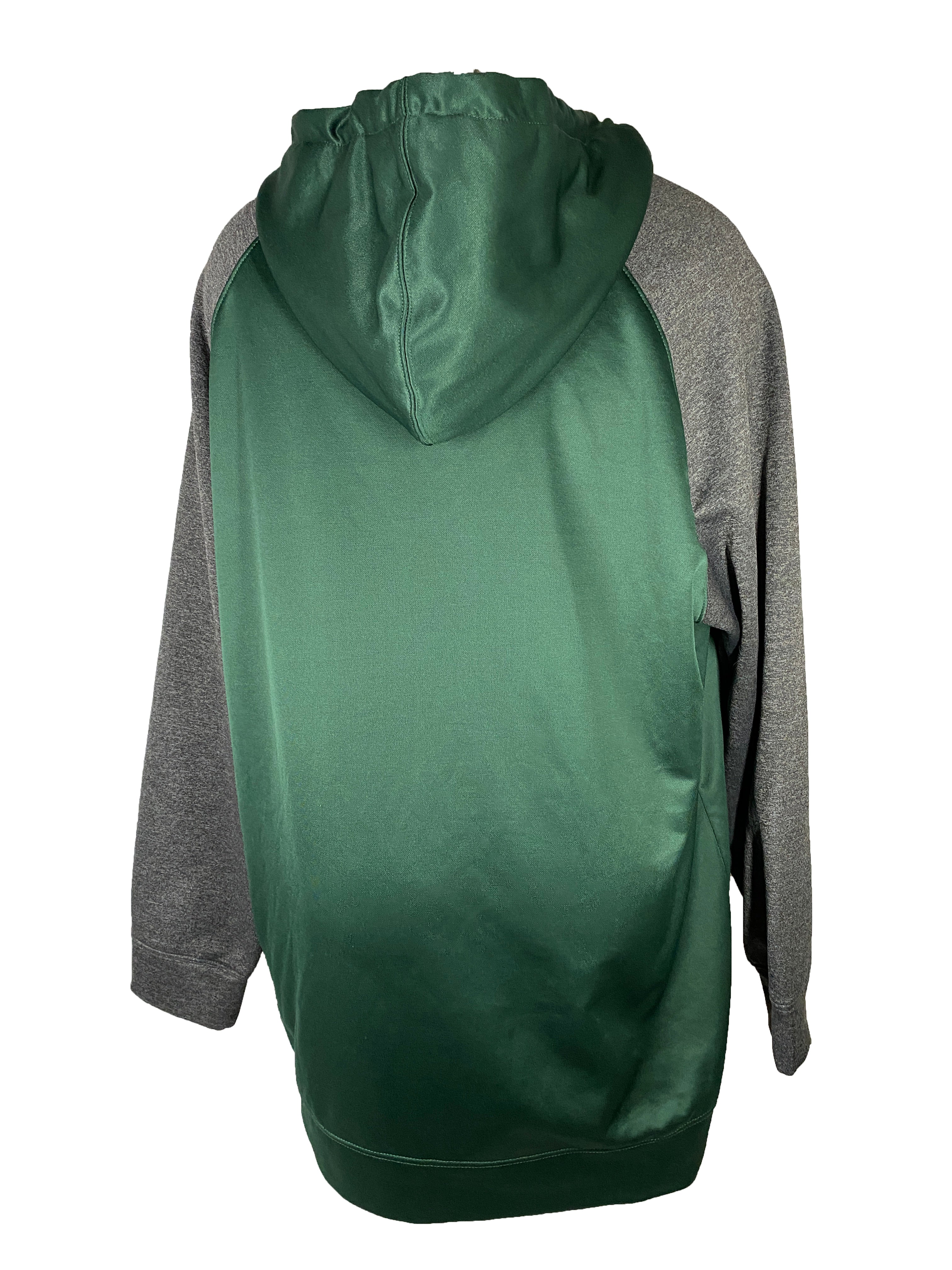 Colosseum Green and Gray Michigan State Zip-Up Hoodie Men's Size 1XT