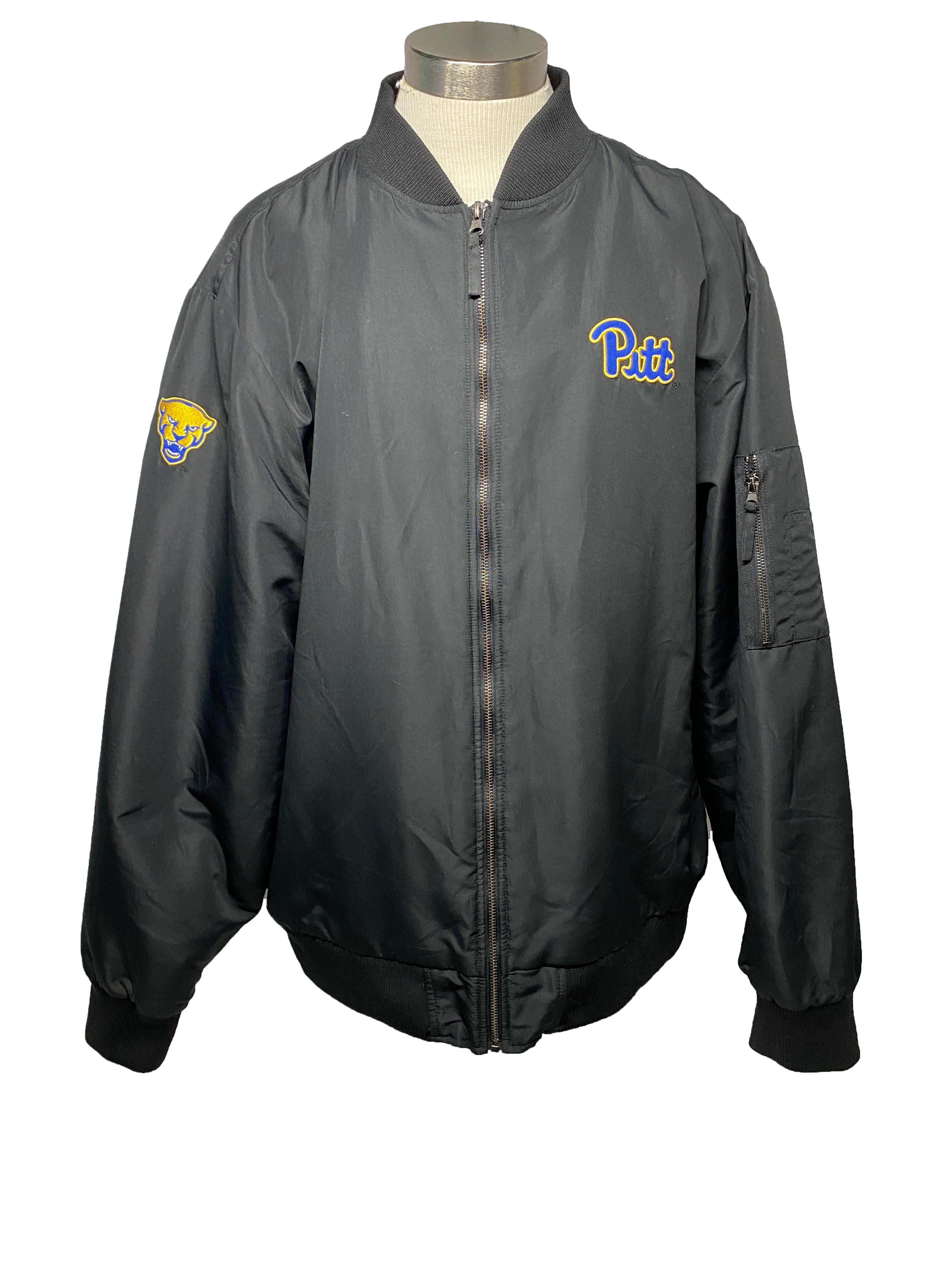 Colosseum Pitt Panthers  Medium Weight Zip-Up Bomber Jacket Men's Size XXL