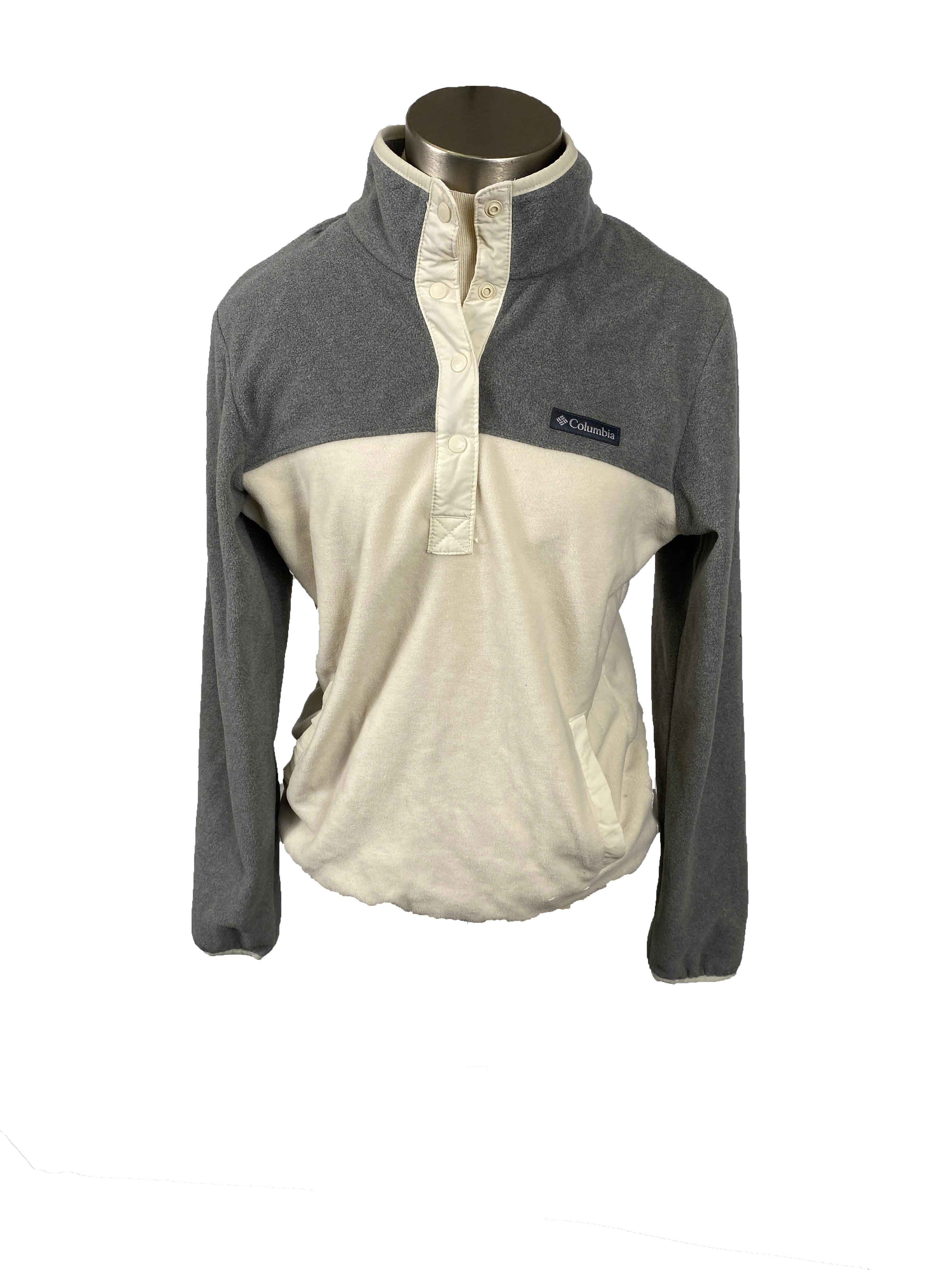 Columbia Grey/Tan Pullover Jacket Women's M