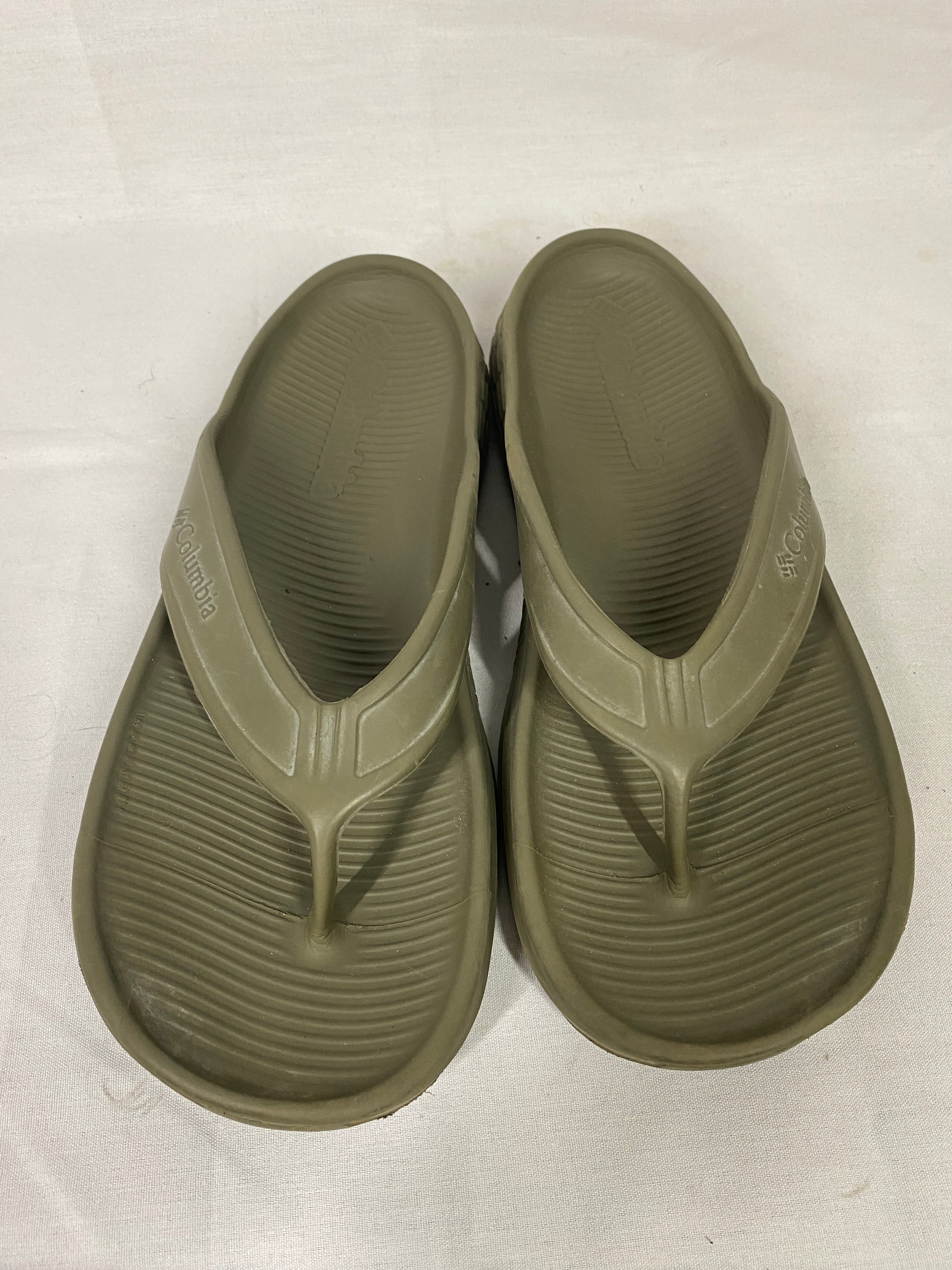 Columbia Ramble Flip Flops in Muted Green Men's Size 11