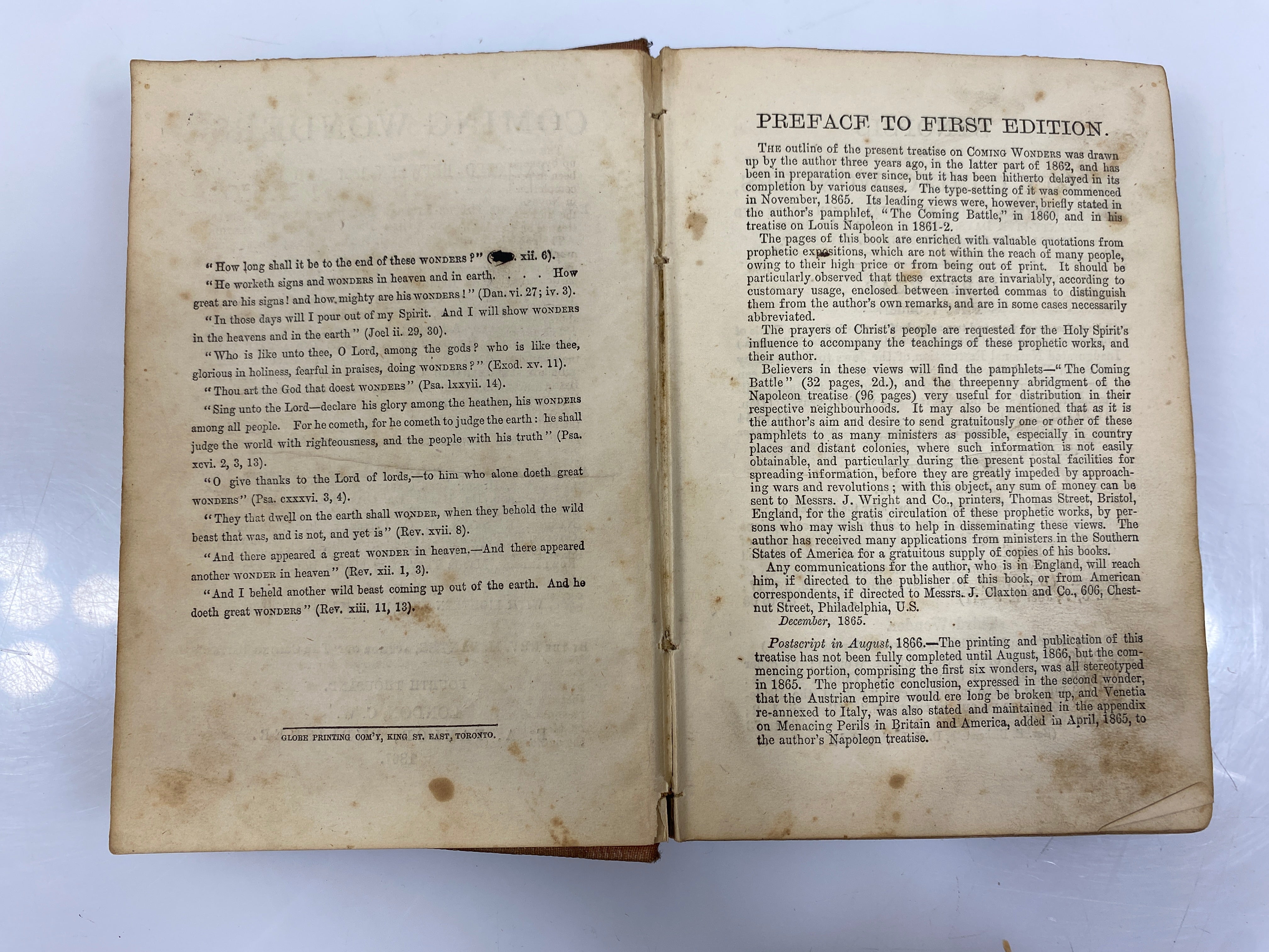 Coming Wonders Expected Between 1867-1875 by Baxter Antique E.A. Taylor HC