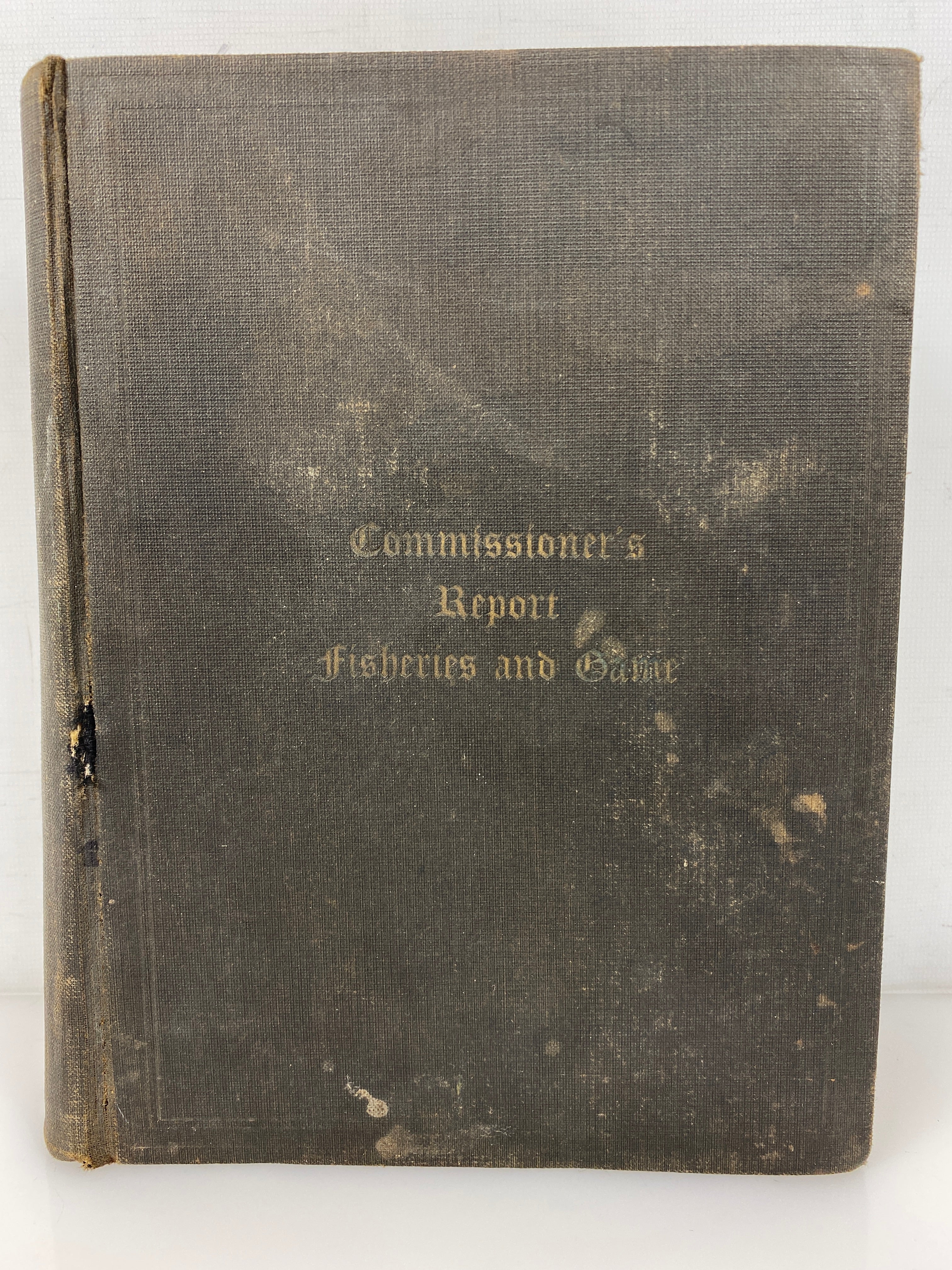 Commissioner's Report Fish & Game of Indiana 1908 Antique Illustrated HC