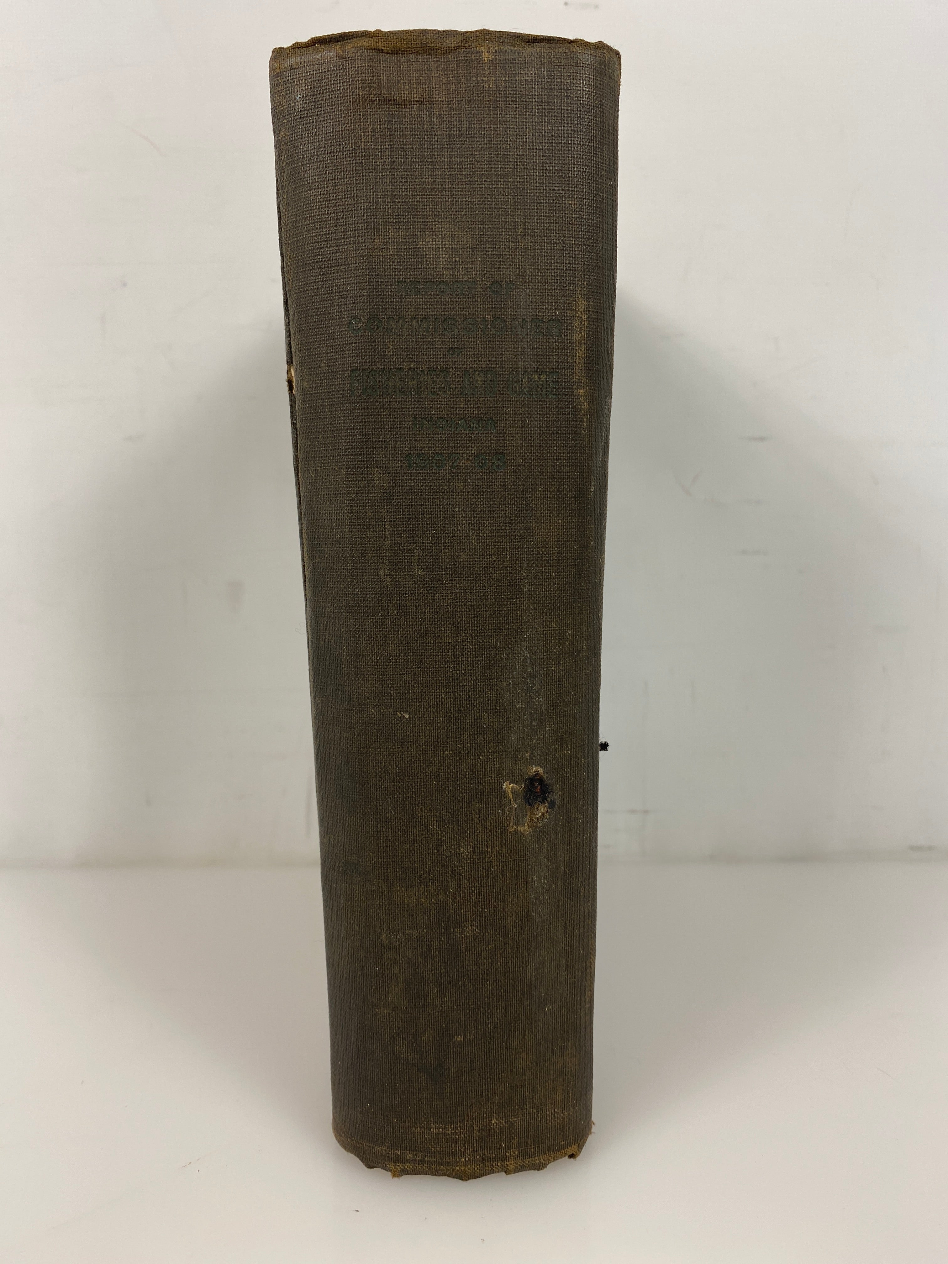 Commissioner's Report Fish & Game of Indiana 1908 Antique Illustrated HC