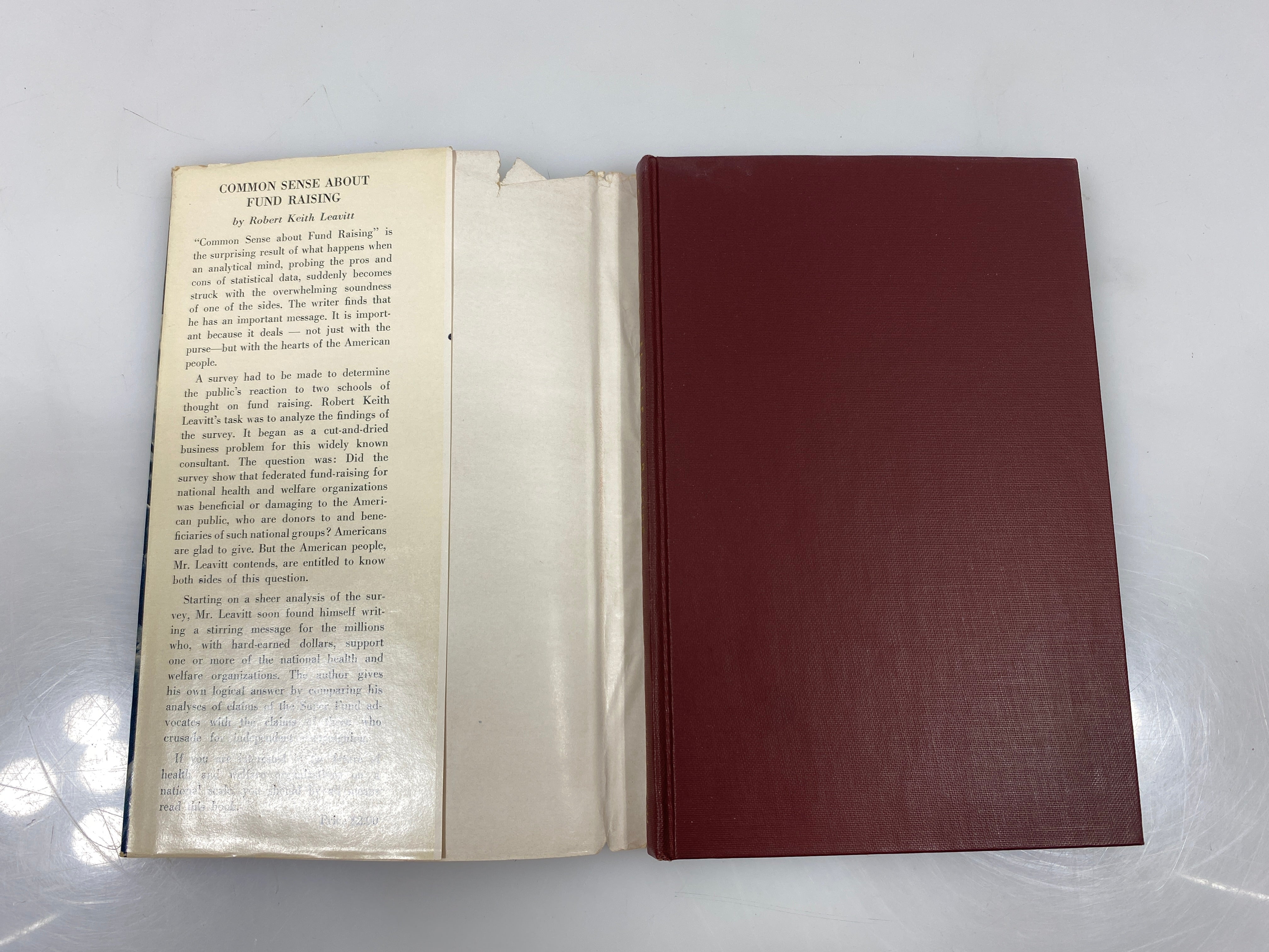 Common Sense about Fund Raising by Leavitt 1949 HCDJ