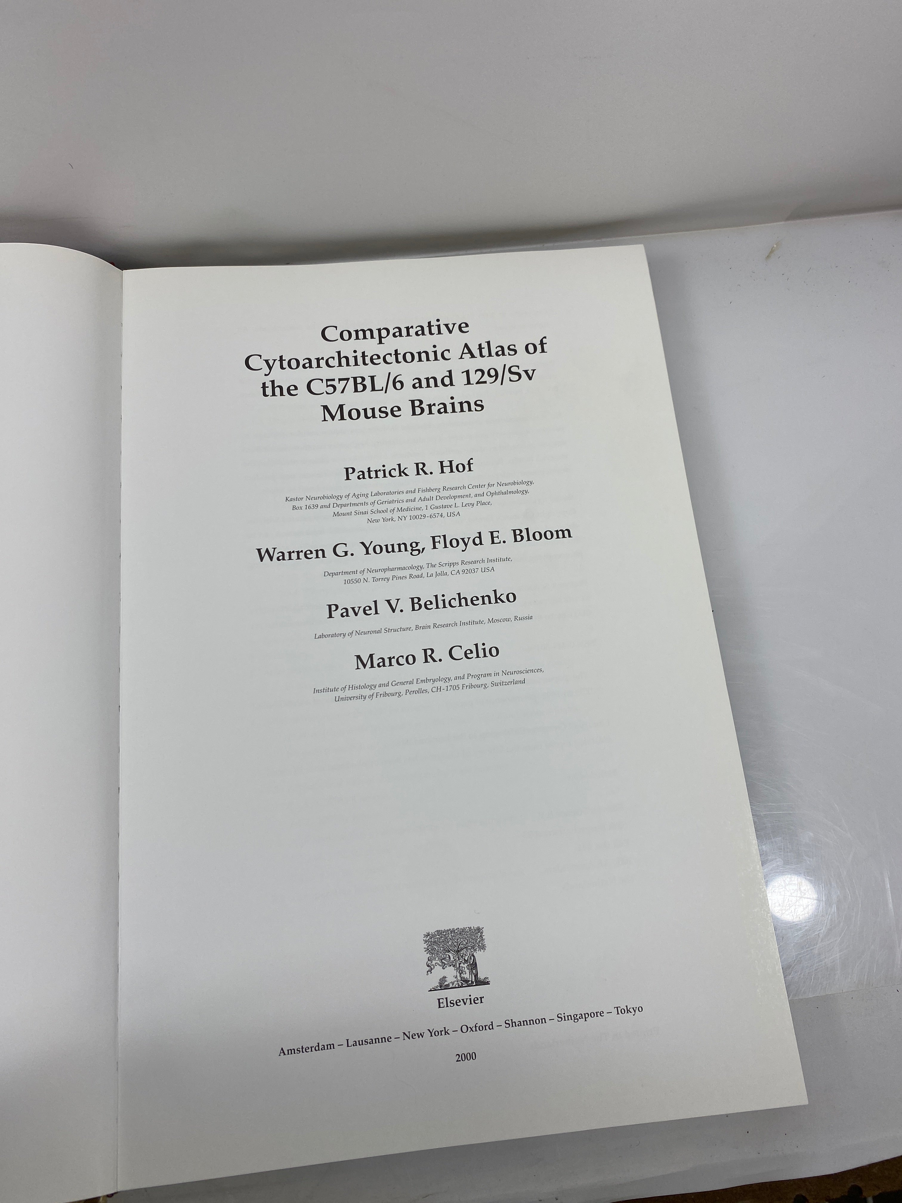 Comparative Cytoarchitectonic Atlas of C57BL/6 & 129/Sv Mouse Brains Hof 2000 HC