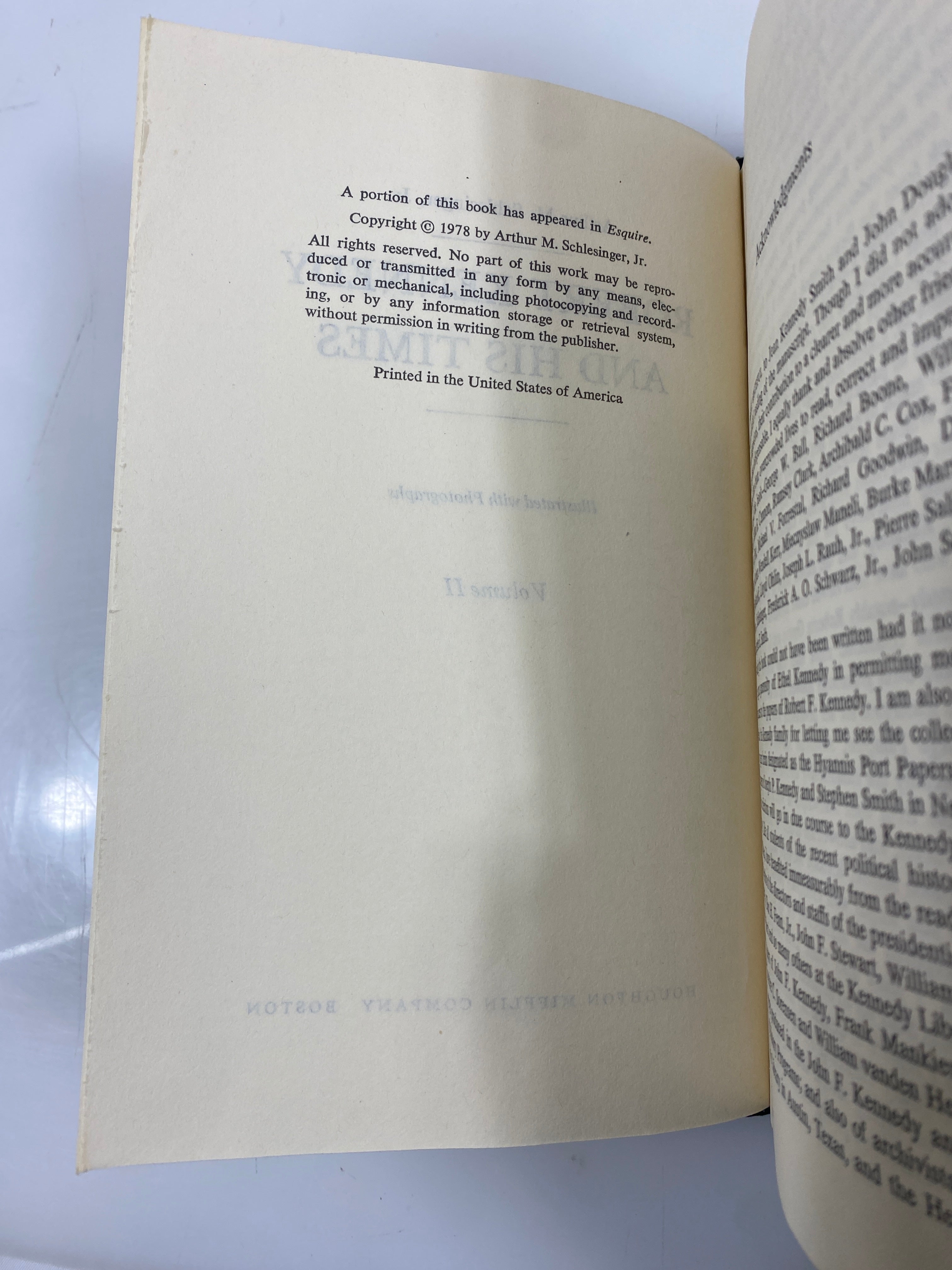 Complete 2 Vol. Set Robert Kennedy and His Times 1978 HCDJ