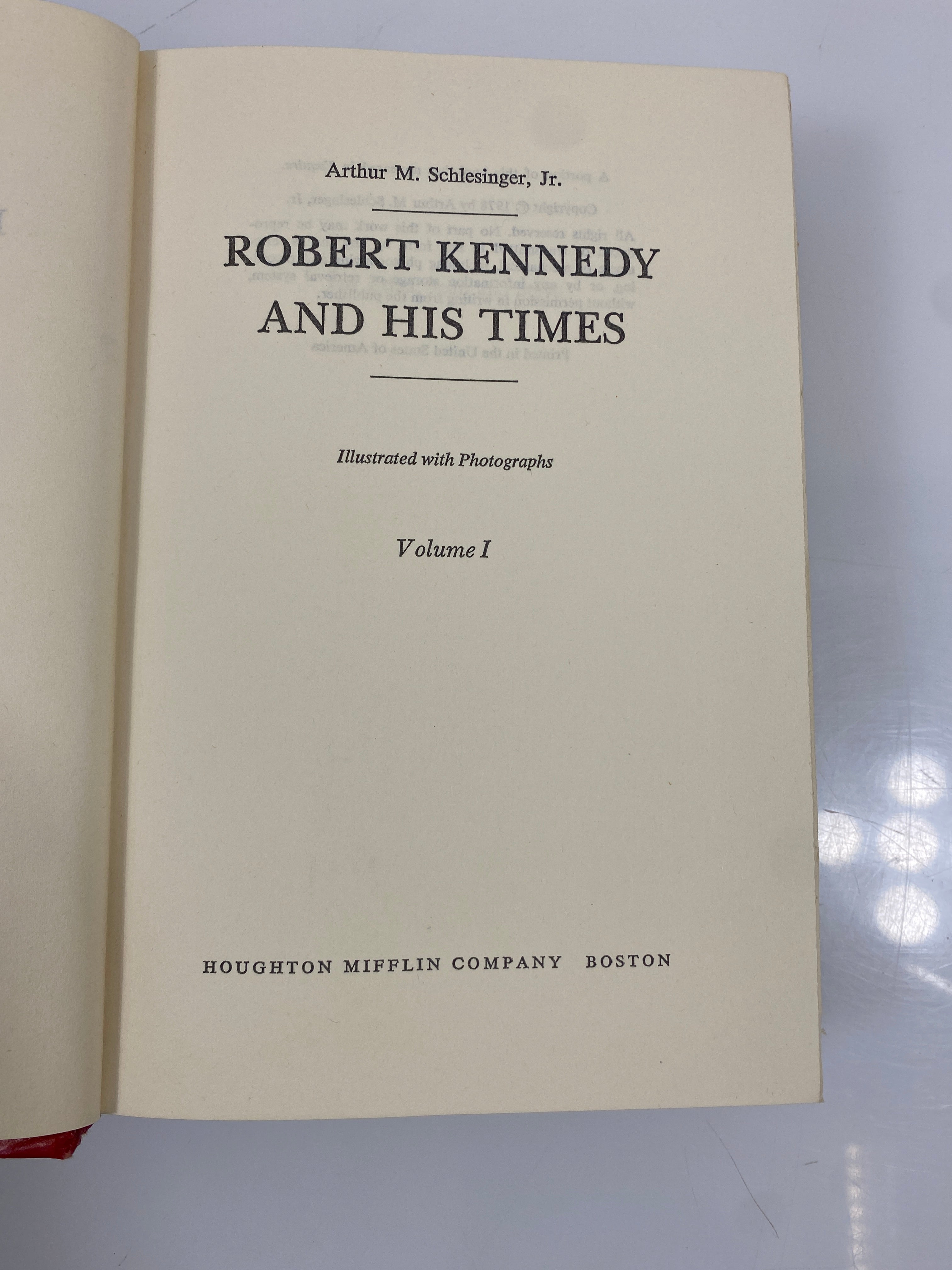Complete 2 Vol. Set Robert Kennedy and His Times 1978 HCDJ