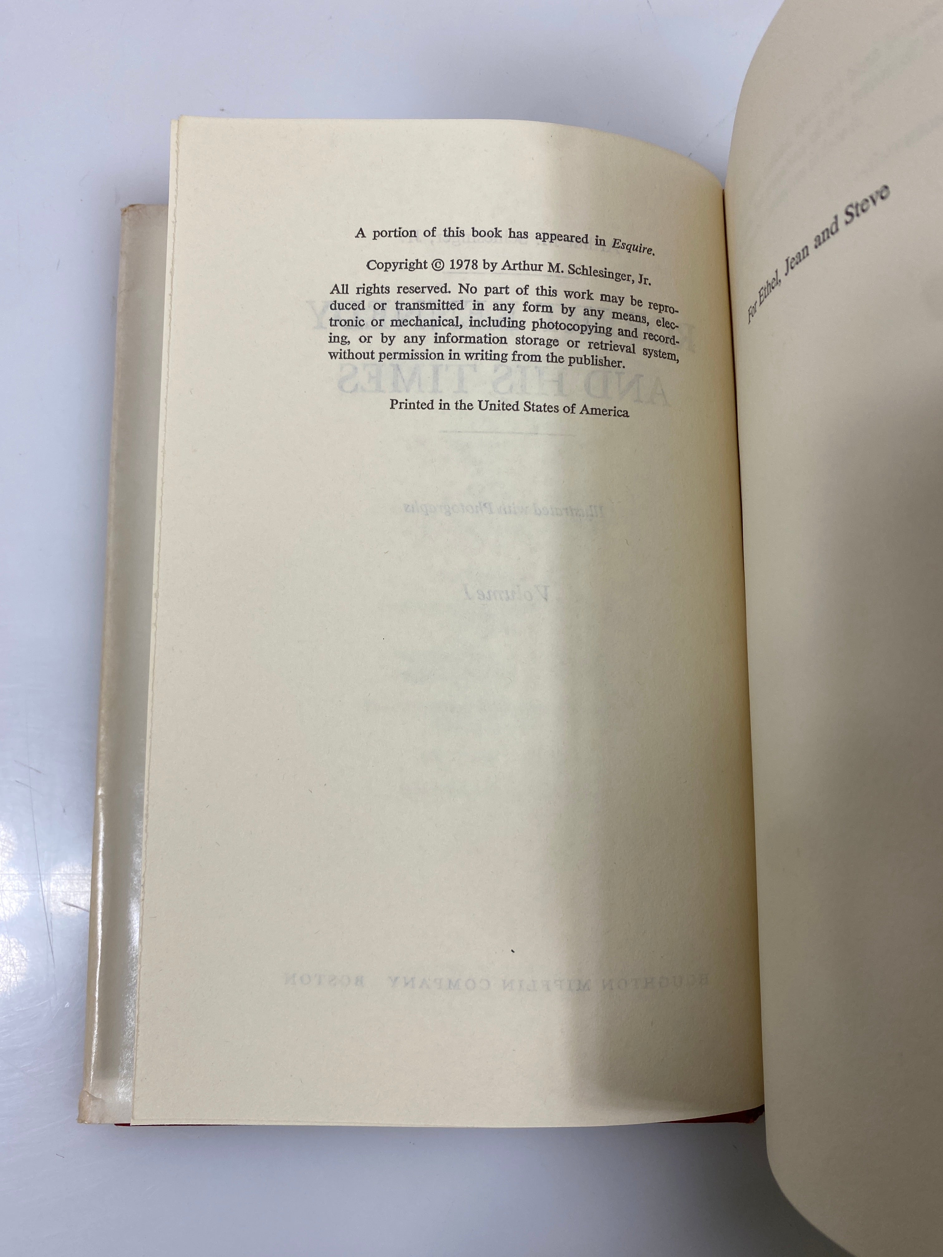 Complete 2 Vol. Set Robert Kennedy and His Times 1978 HCDJ