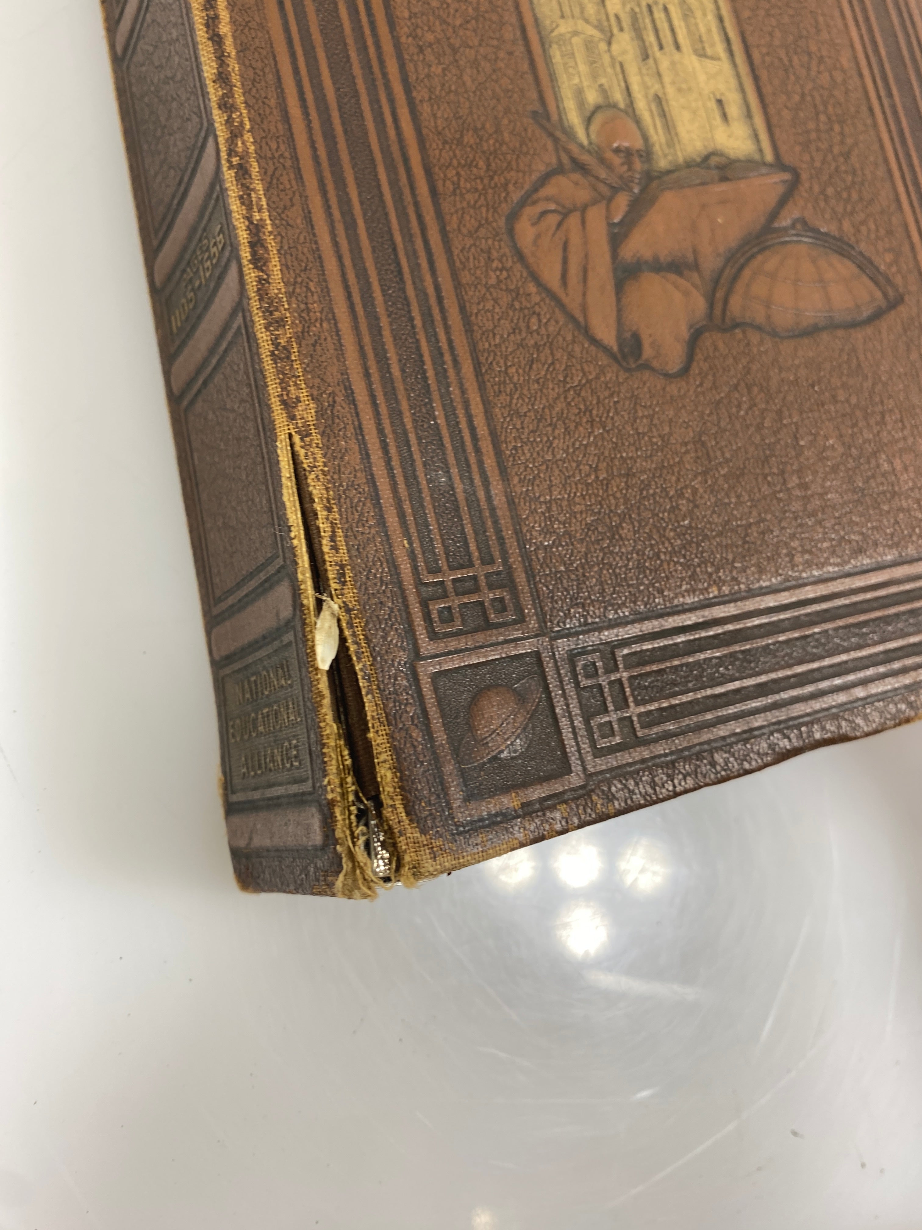 Complete 7 Volume Set: The Popular Educator (1-54 w Index) 1938 HC Binders