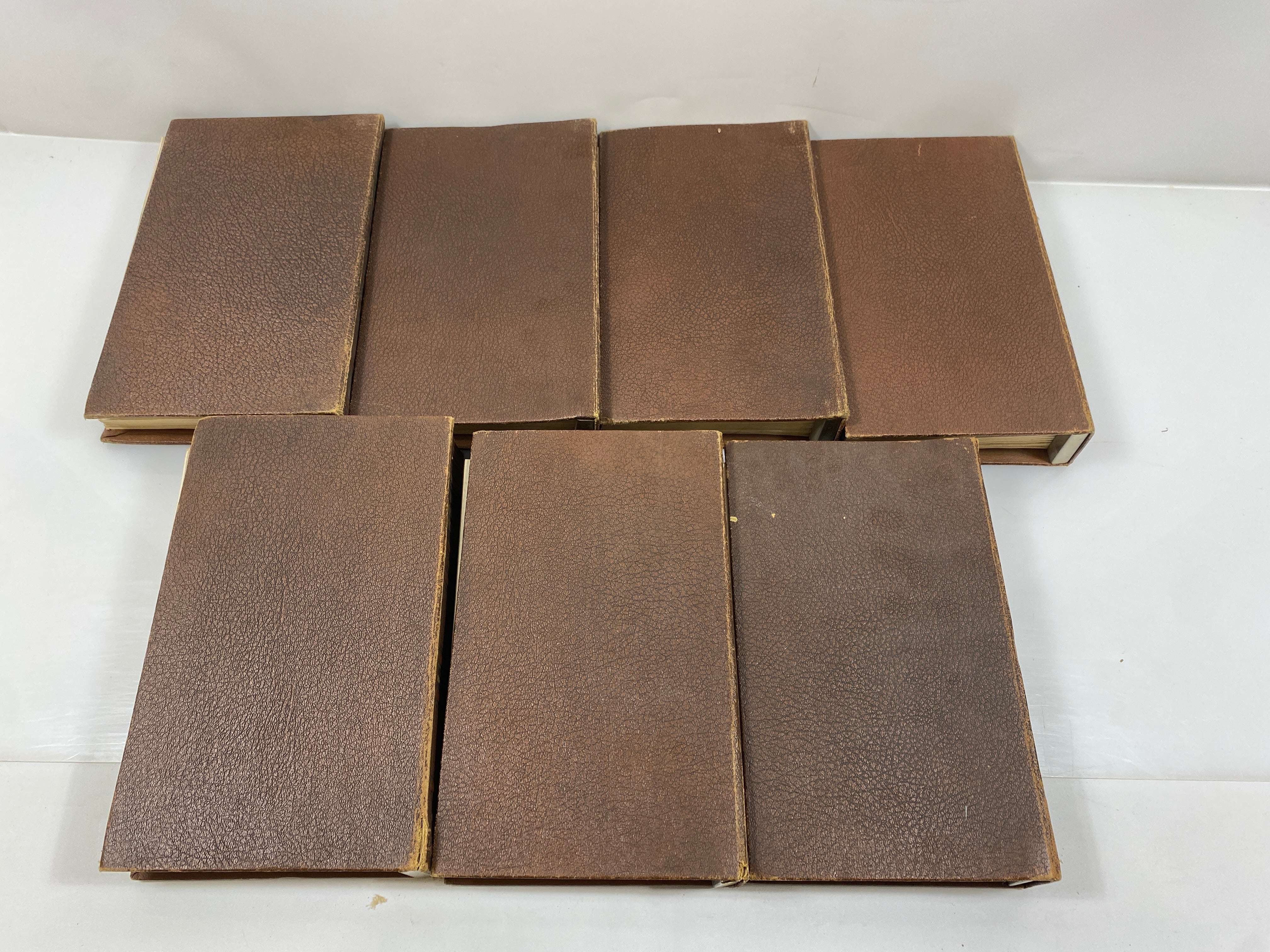 Complete 7 Volume Set: The Popular Educator (1-54 w Index) 1938 HC Binders