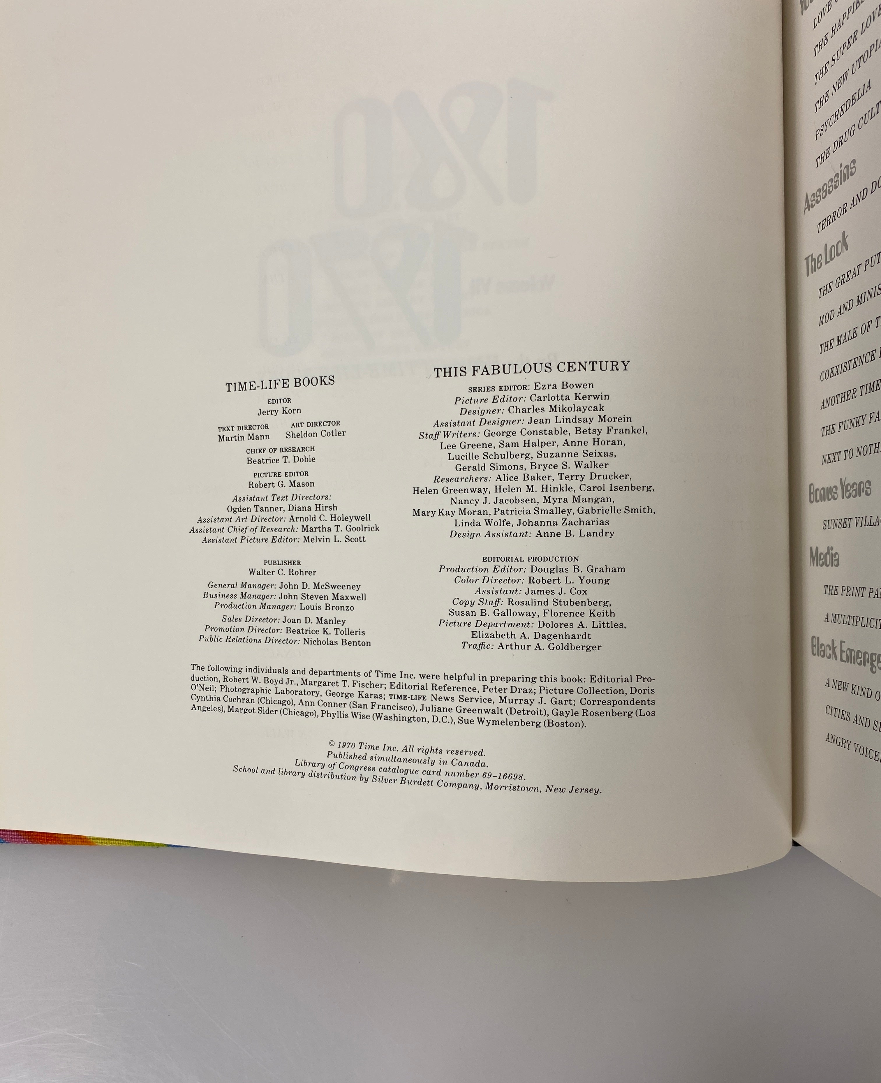 Complete 8 Volume Set This Fabulous Century 1870-1970 Time Life Books