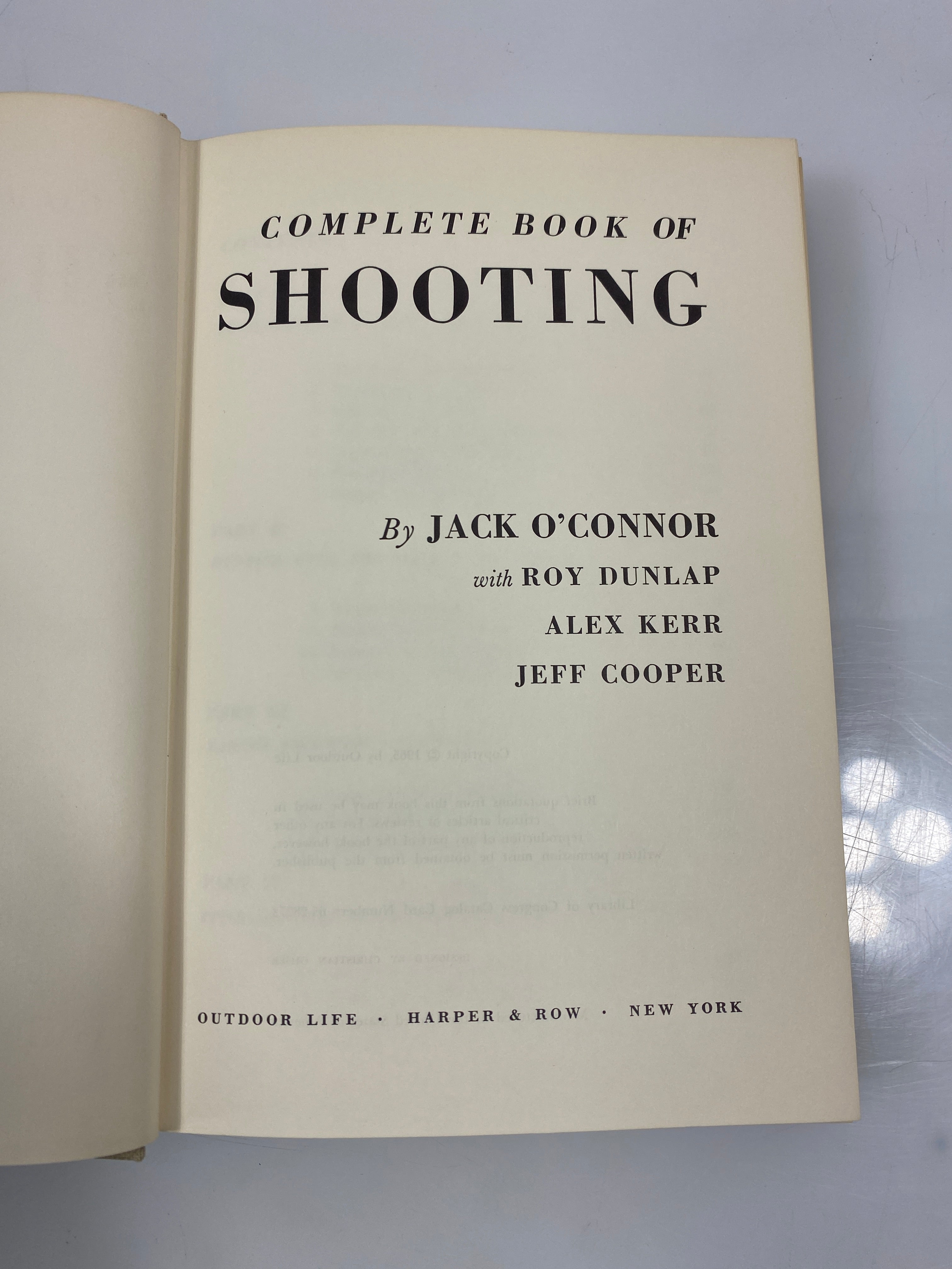 Complete Book of Rifles and Shotguns Jack O'Connor 1965 HCDJ