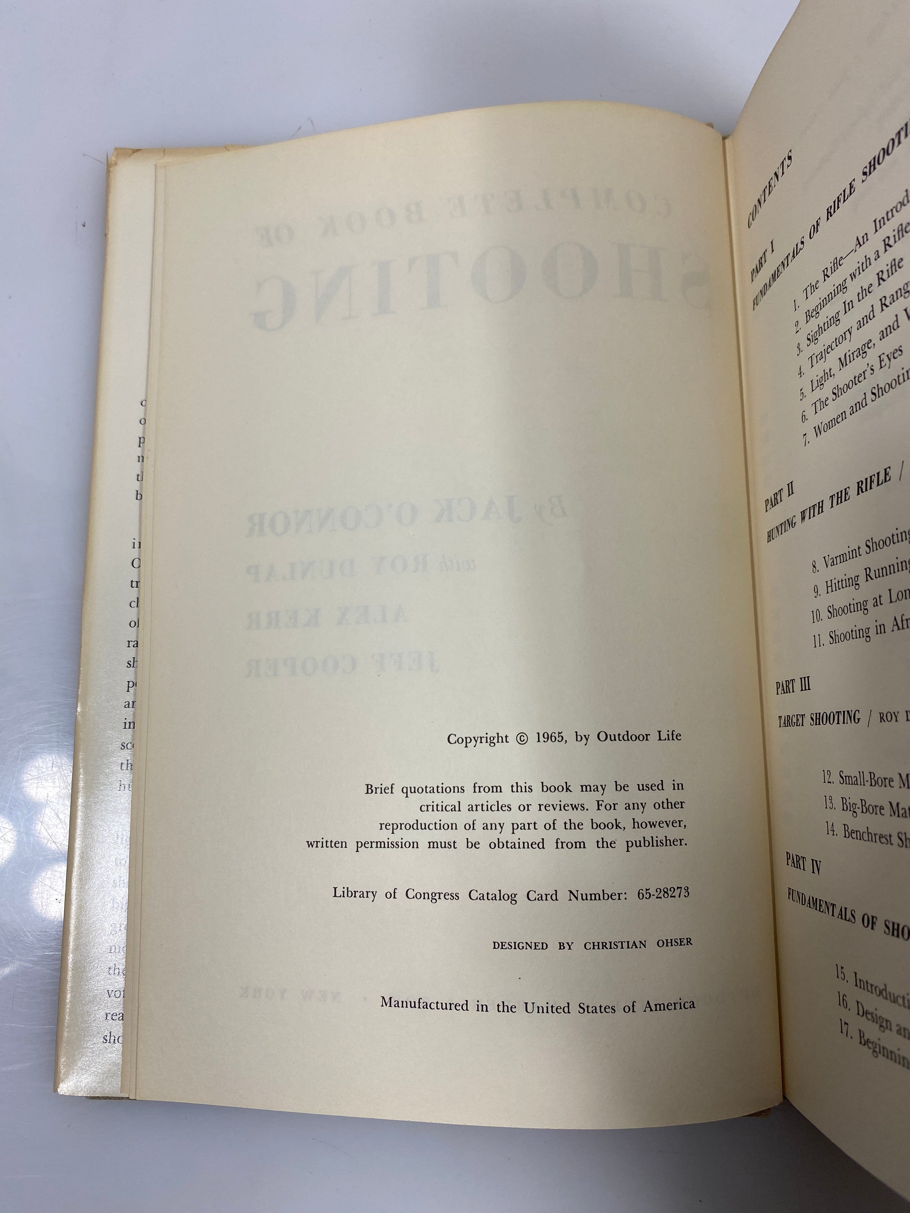 Complete Book of Rifles and Shotguns Jack O'Connor 1965 HCDJ