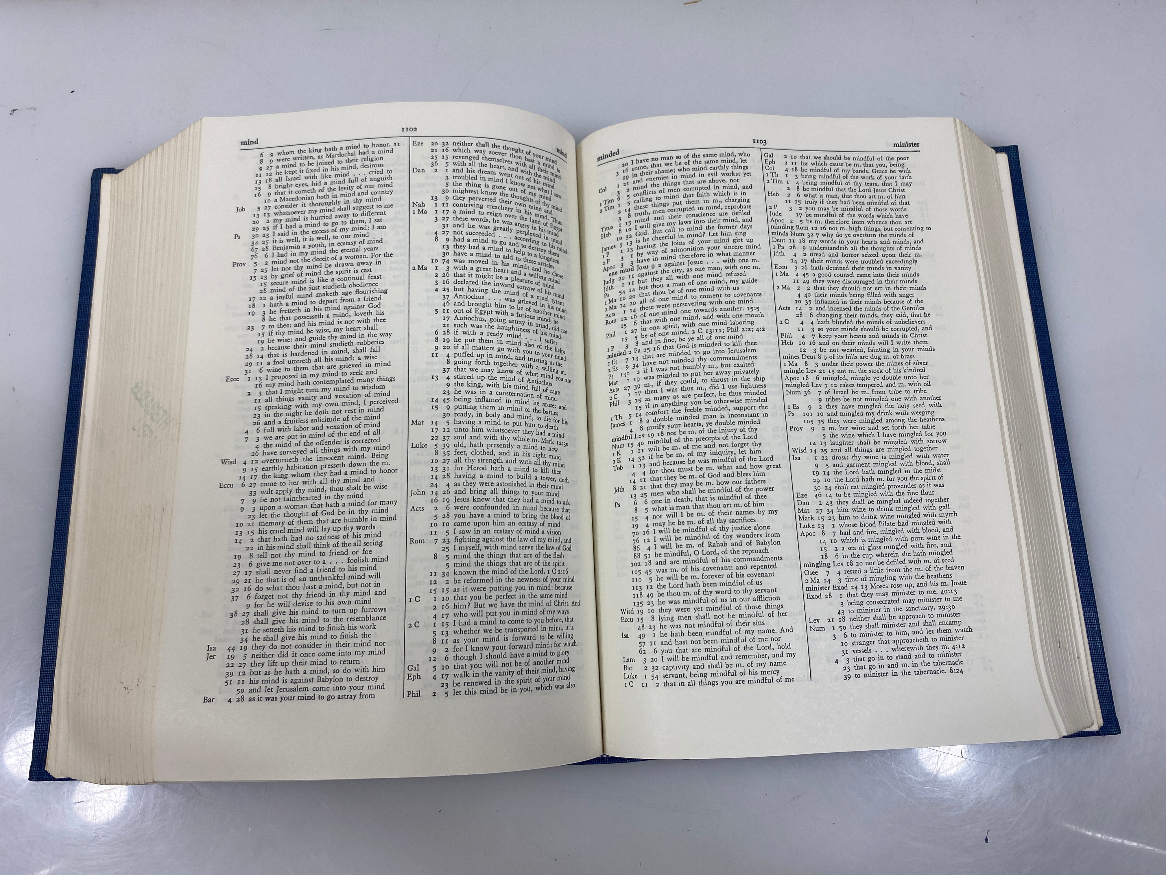 Complete Concordance to the Bible by Thompson/Stock Ex-library 1964 HC
