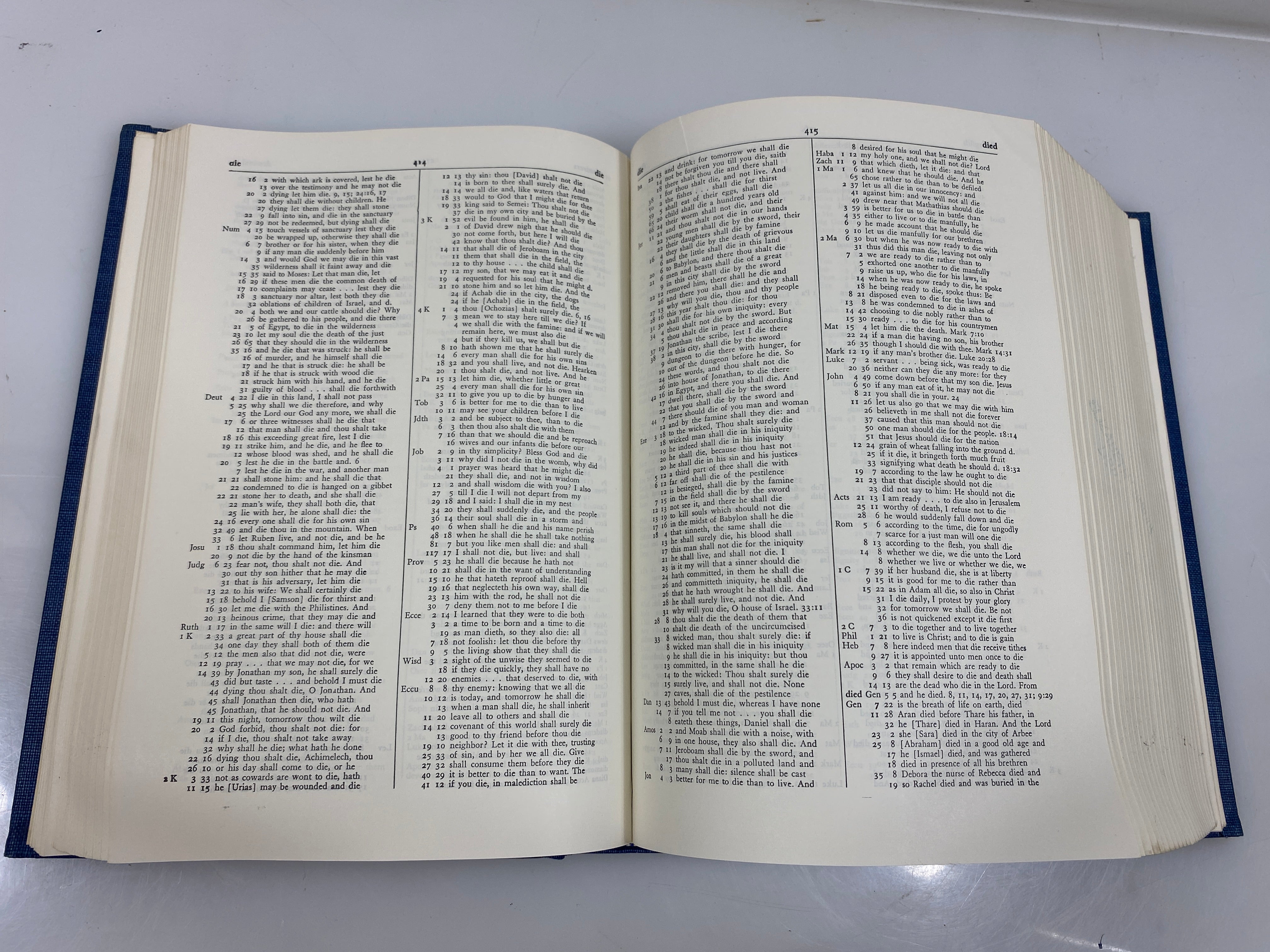 Complete Concordance to the Bible by Thompson/Stock Ex-library 1964 HC