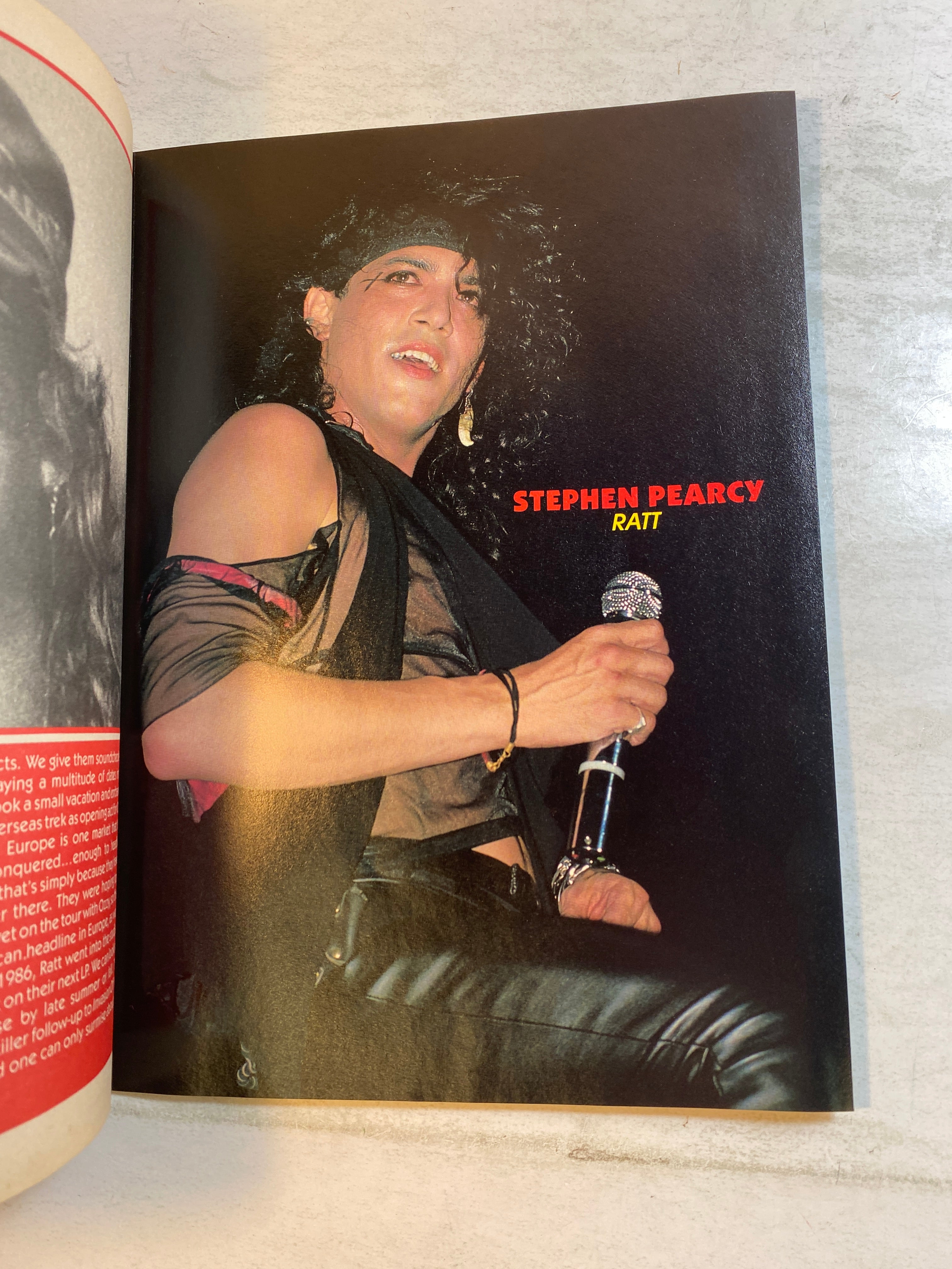 Concert Shots Magazine July 1986 Vince Neil