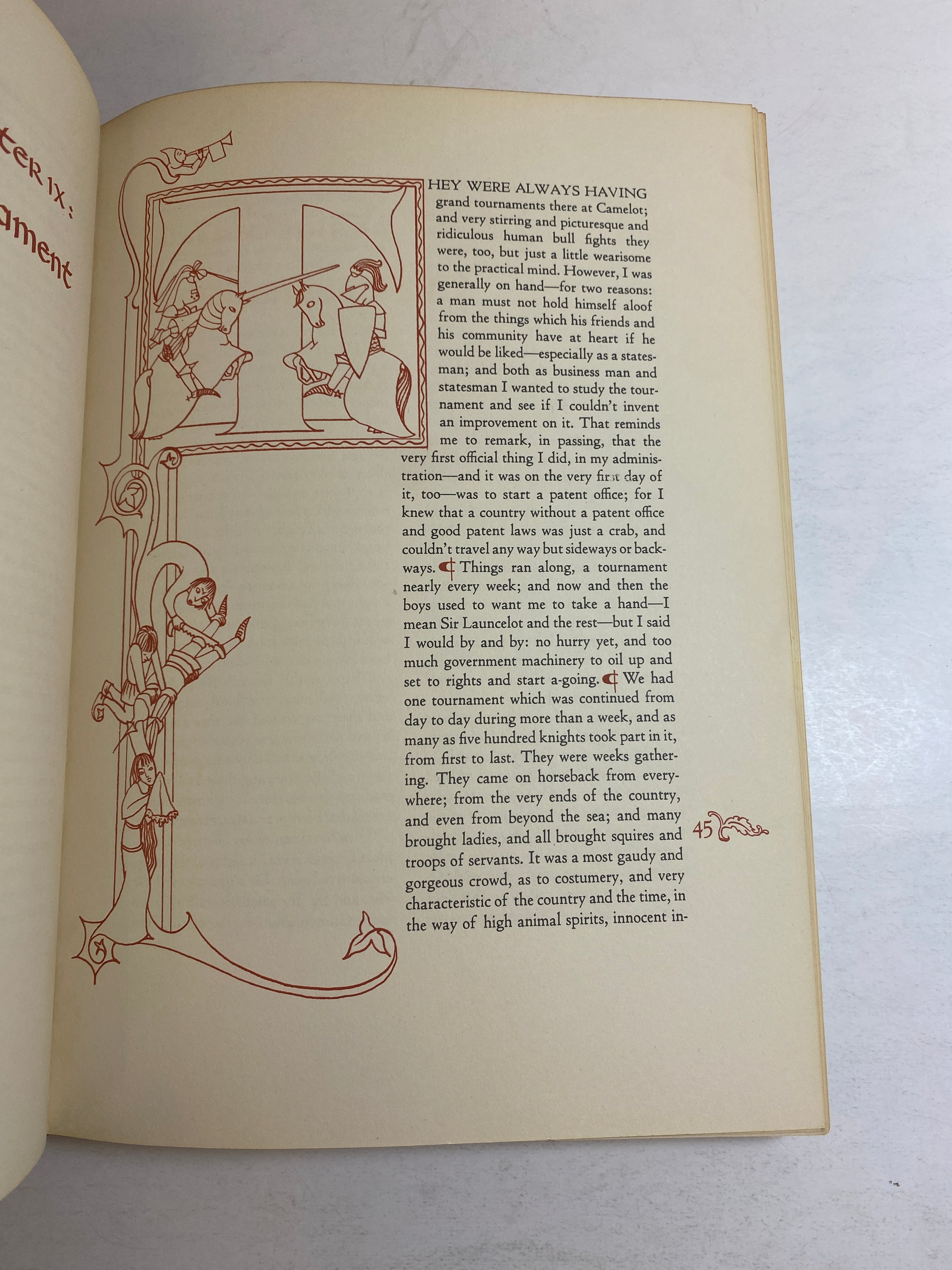 Connecticut Yankee in King Arthur's Court Samuel Clemens HC 1948