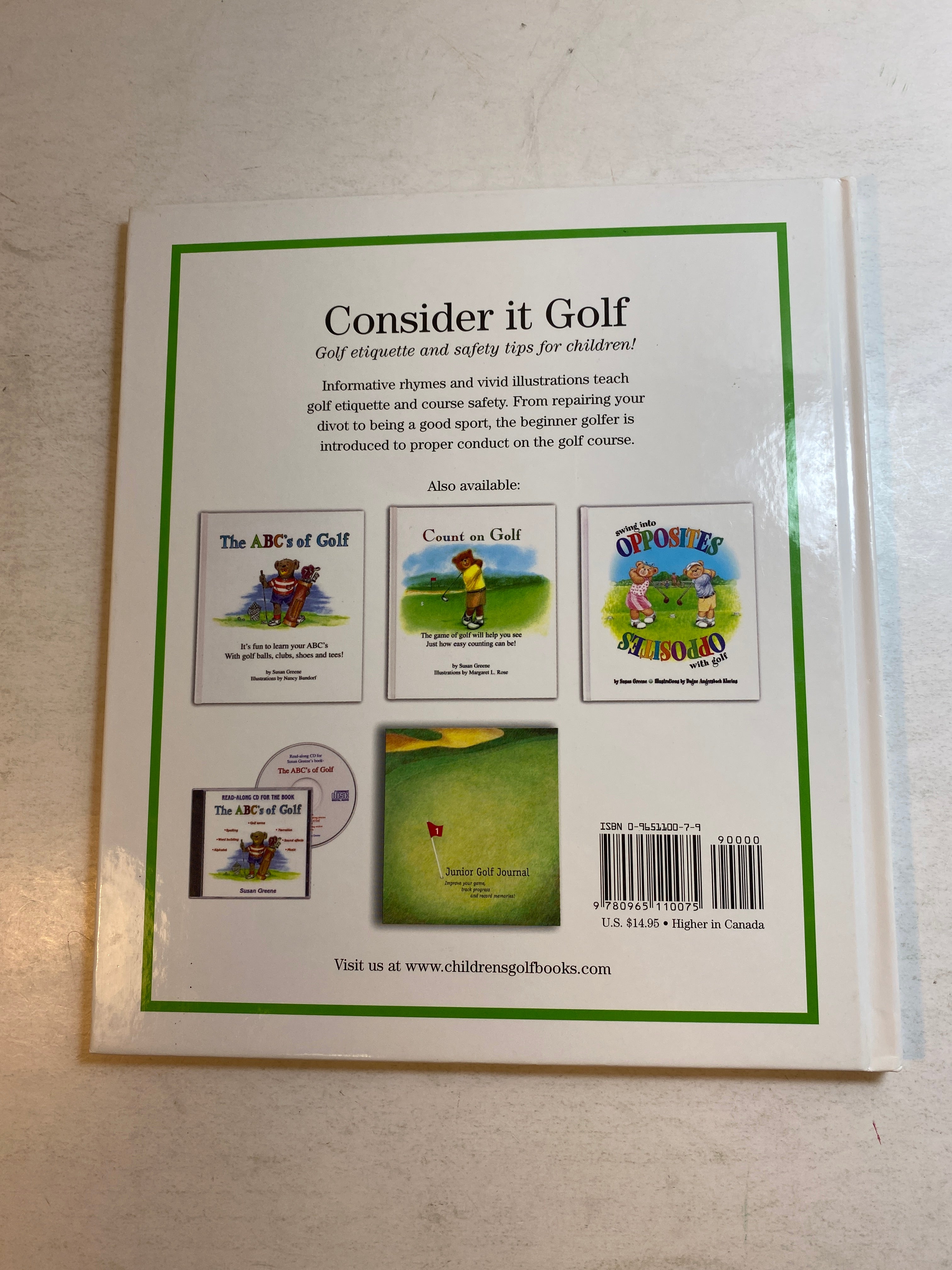 Consider it Golf Susan Greene 2000 *Signed*