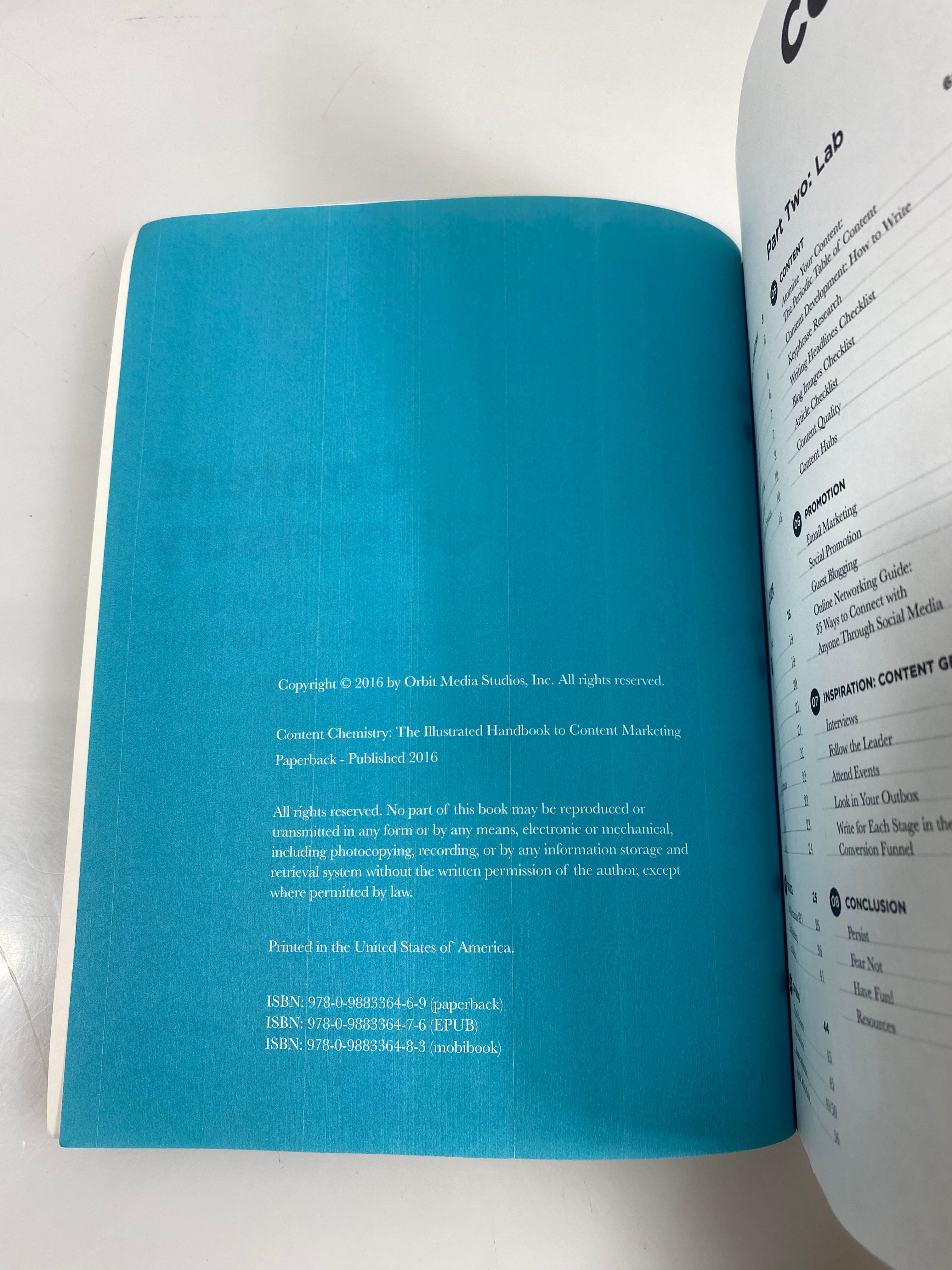 Content Chemistry by Crestodina 2016 4th Ed. SC