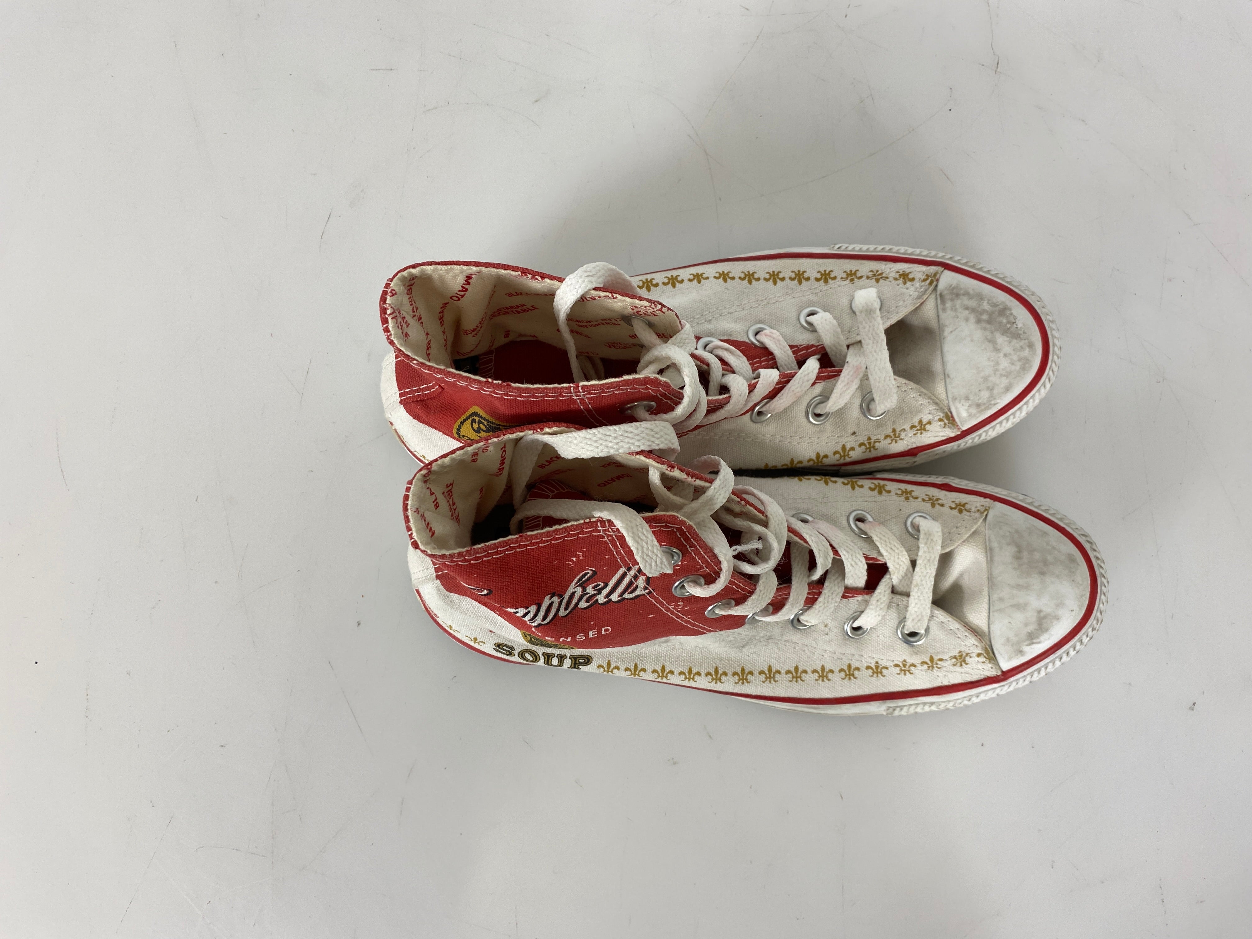 Converse X Andy Warhol Campbells Tomato Soup Sneakers Men's Size 6