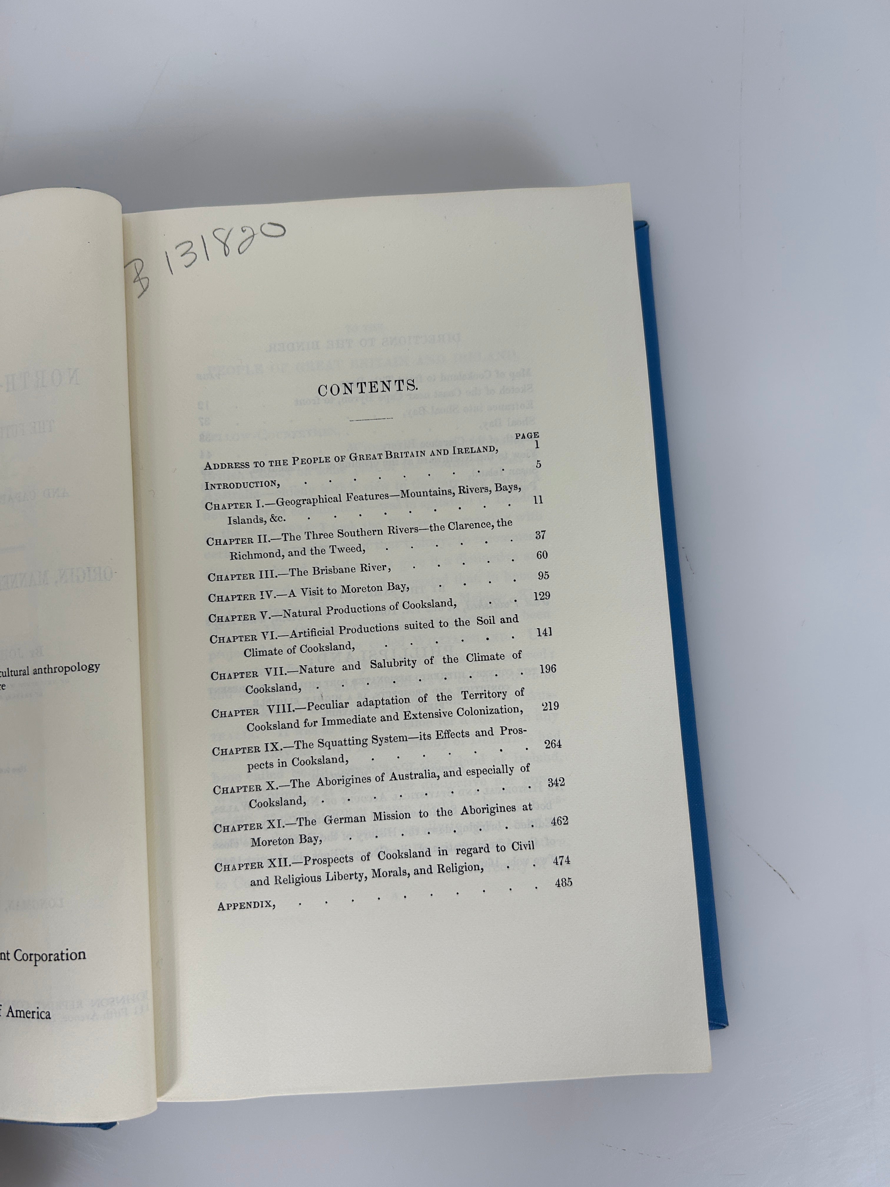 Cooksland in North-Eastern Australia John Lang 1970 1st Reprint Ex-Library HC