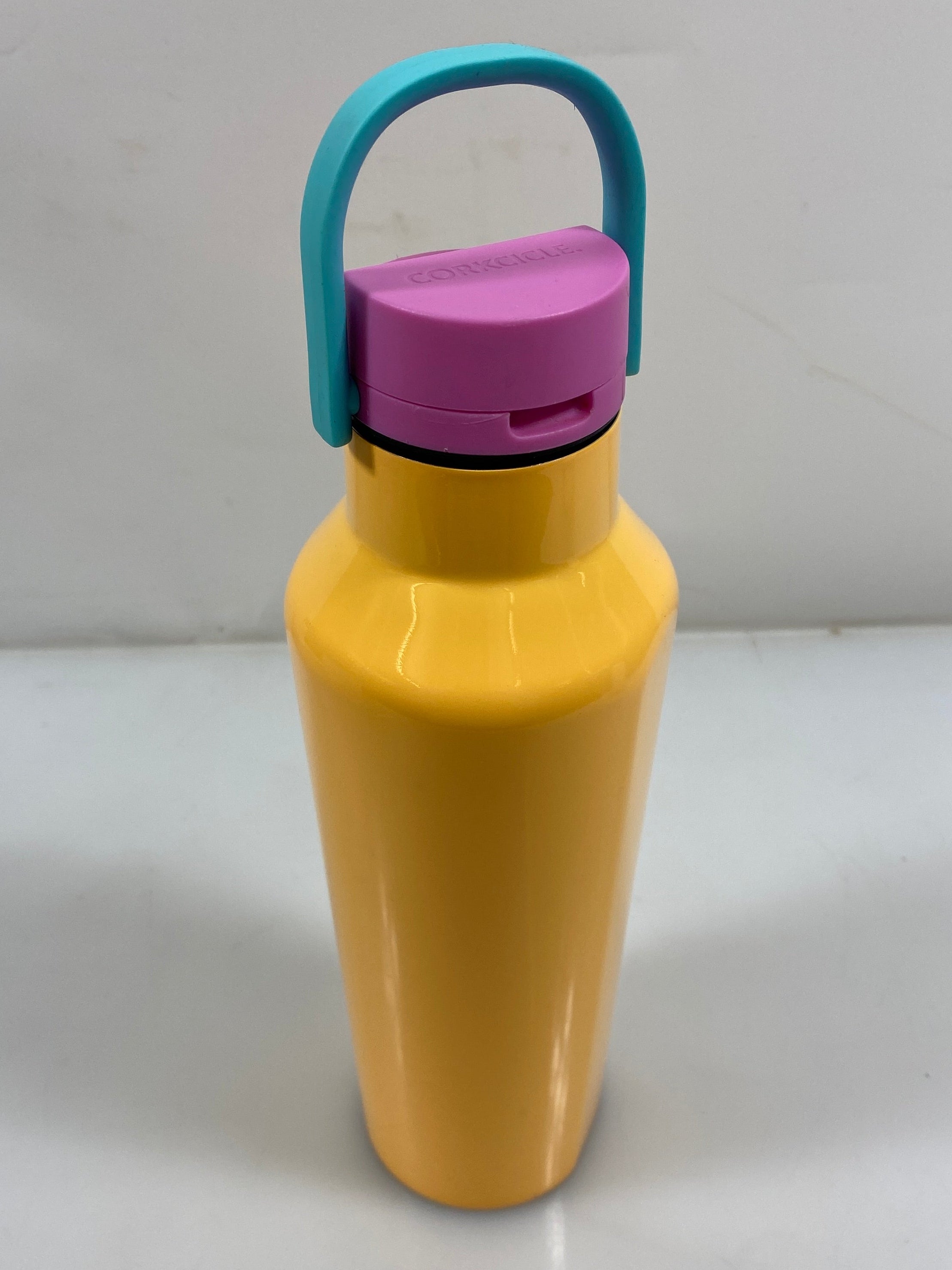 Corkcicle Orange and Pink Handled Water Bottle 20 oz