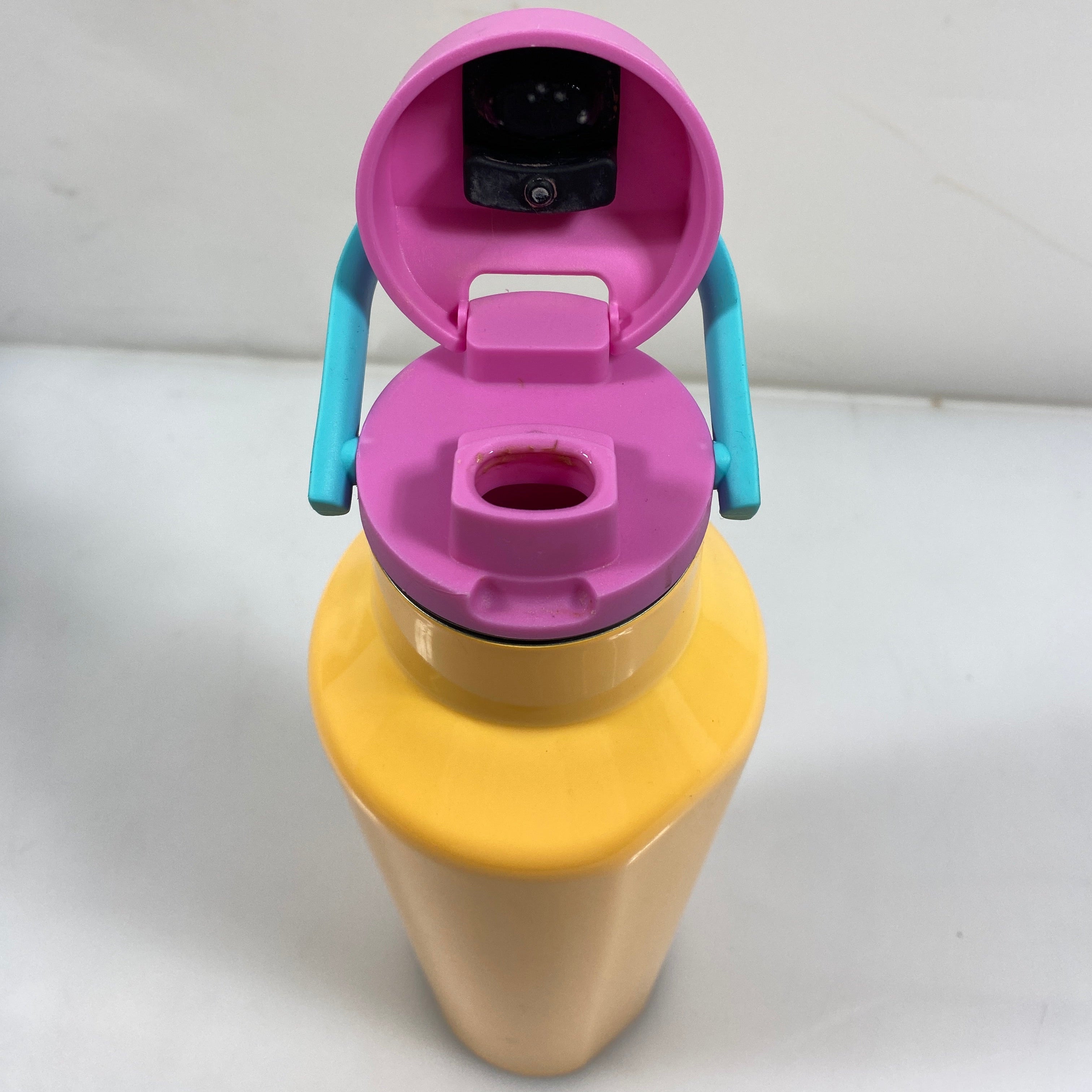 Corkcicle Orange and Pink Handled Water Bottle 20 oz
