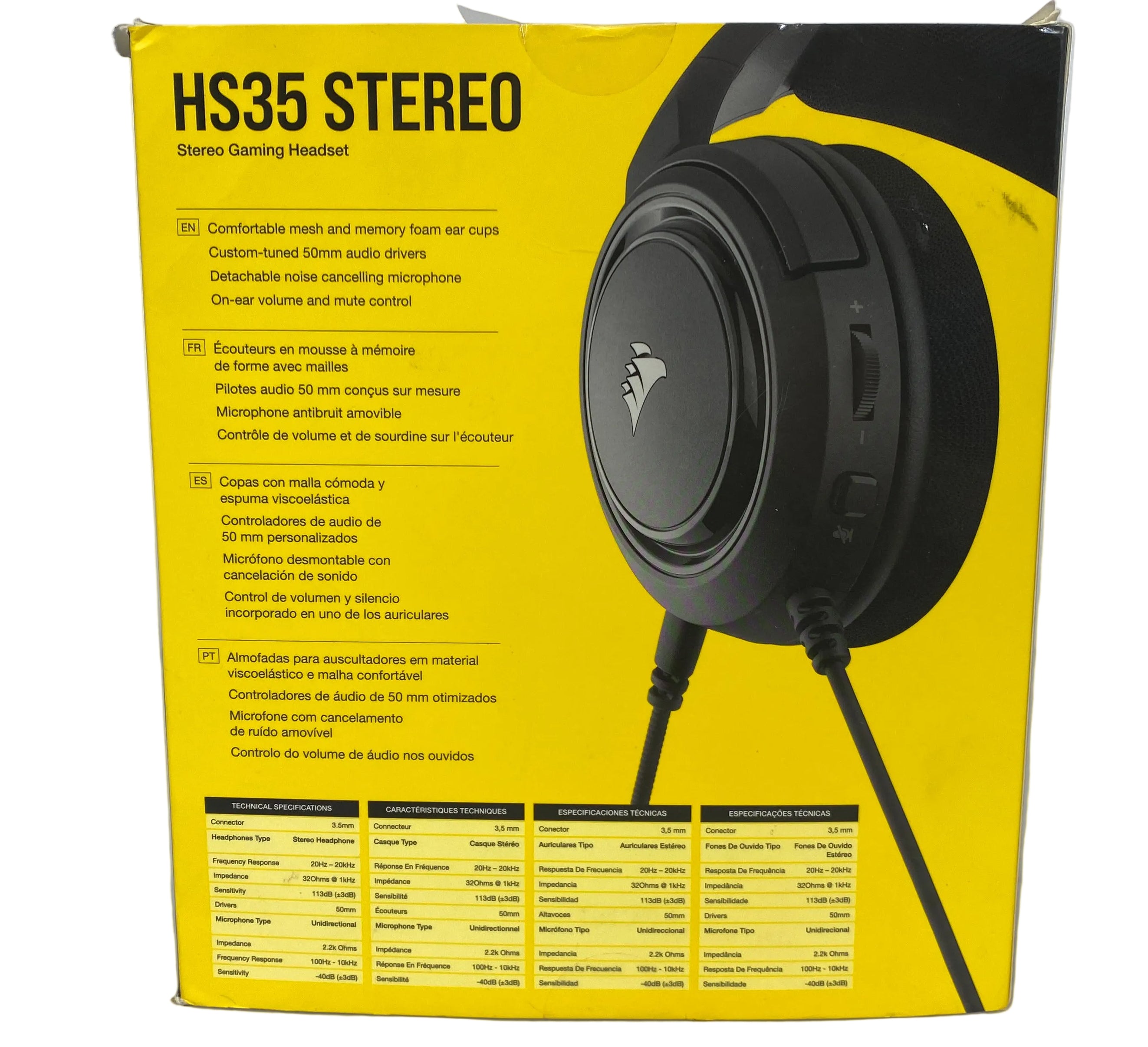 Corsair HS35 Stereo Headset *No Microphone*